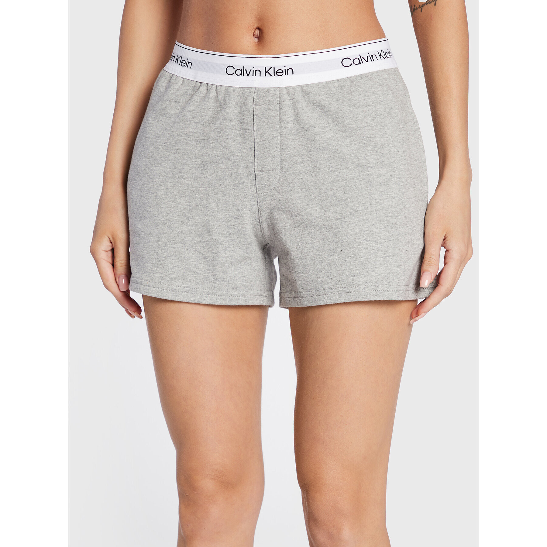 Calvin Klein Underwear Пижамени шорти 000QS6871E Сив Regular Fit - Pepit.bg