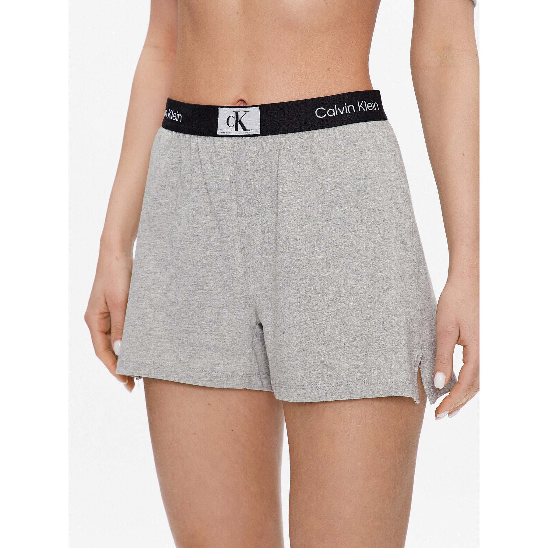 Calvin Klein Underwear Пижамени шорти 000QS6947E Сив Regular Fit - Pepit.bg