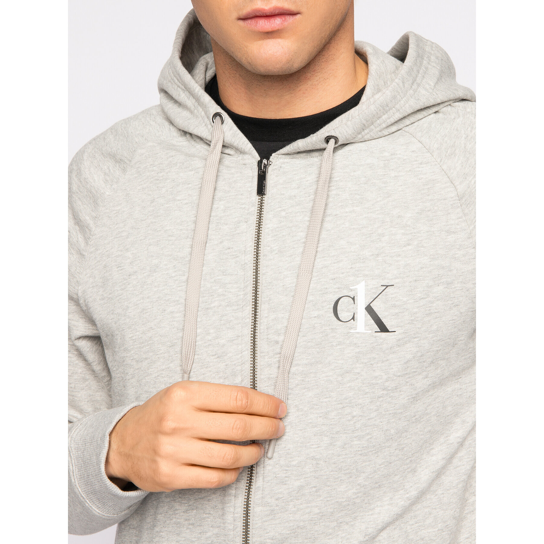 Calvin Klein Underwear Суитшърт 000NM1865E Сив Regular Fit - Pepit.bg