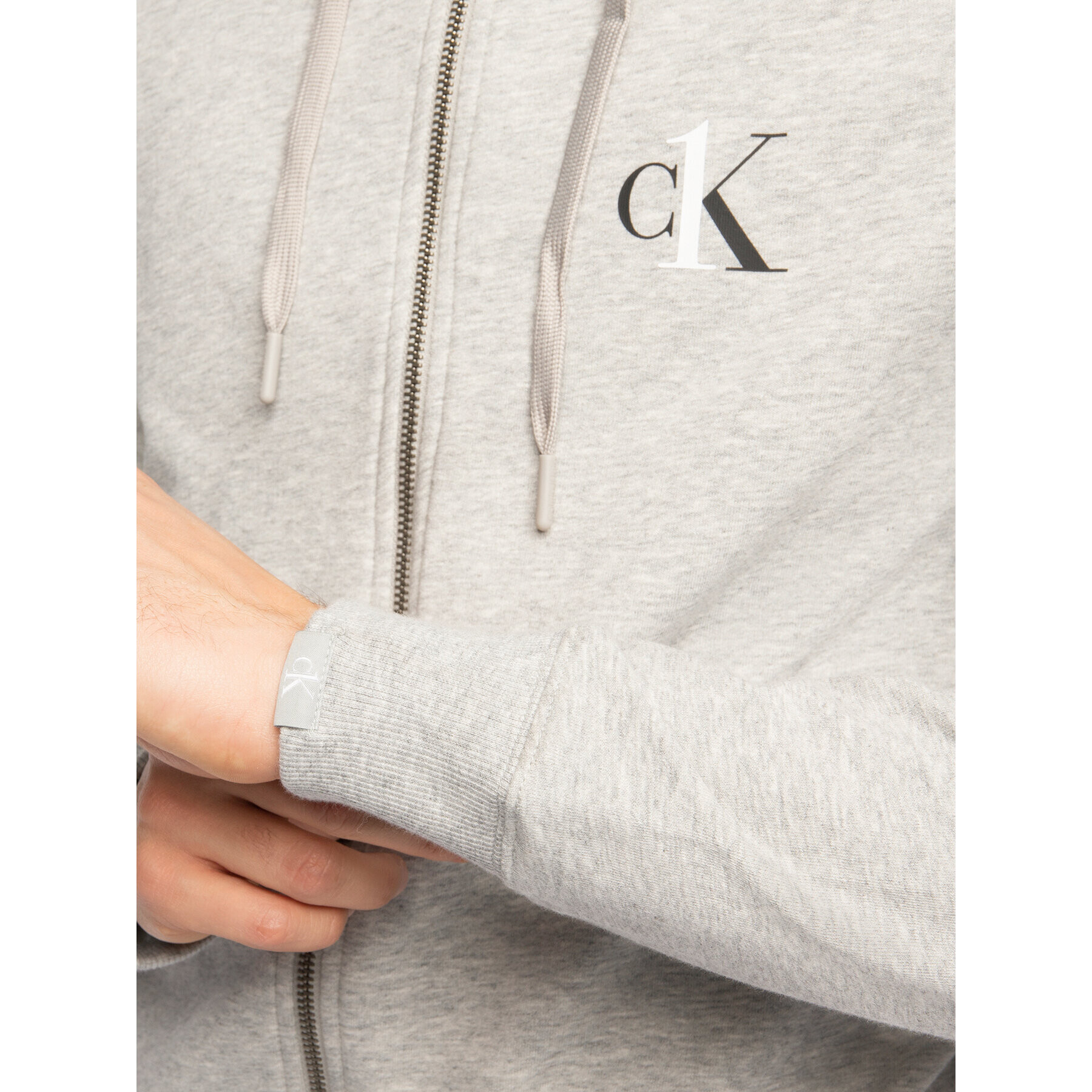 Calvin Klein Underwear Суитшърт 000NM1865E Сив Regular Fit - Pepit.bg