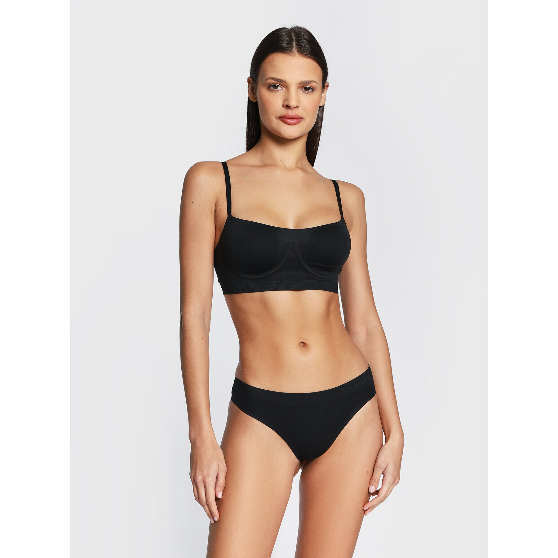 Calvin Klein Underwear Сутиен балконет 000QF6609E Черен - Pepit.bg