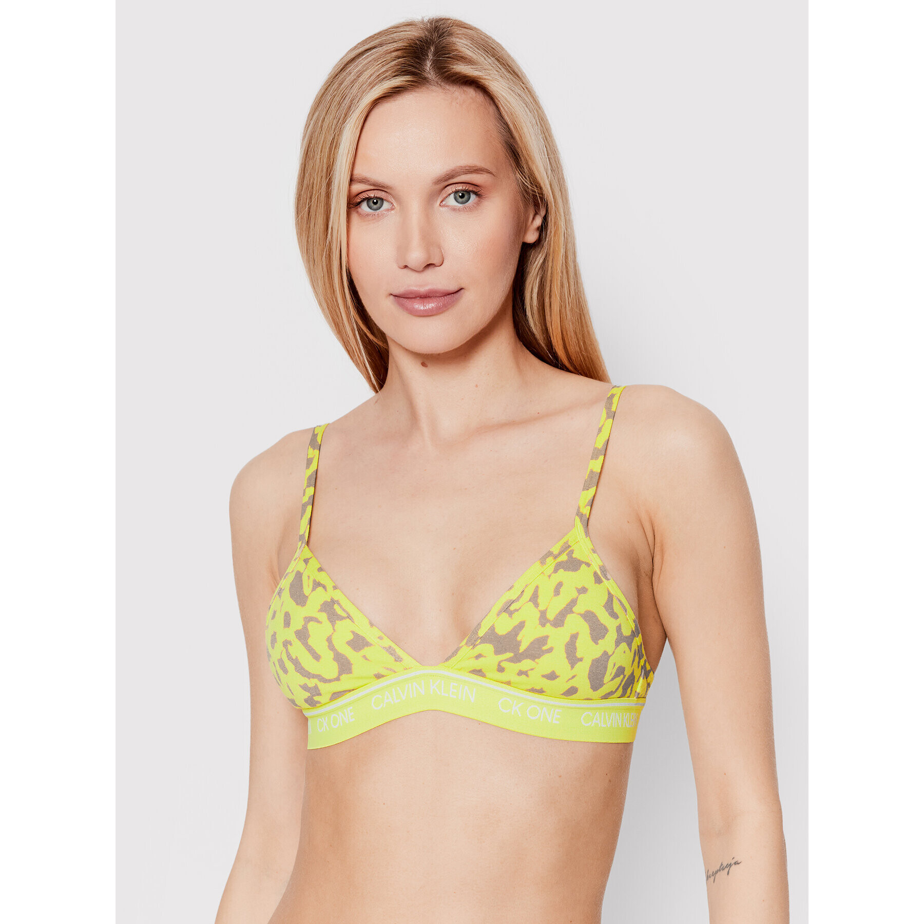 Calvin Klein Underwear Сутиен бралет 000QF5953E Жълт - Pepit.bg