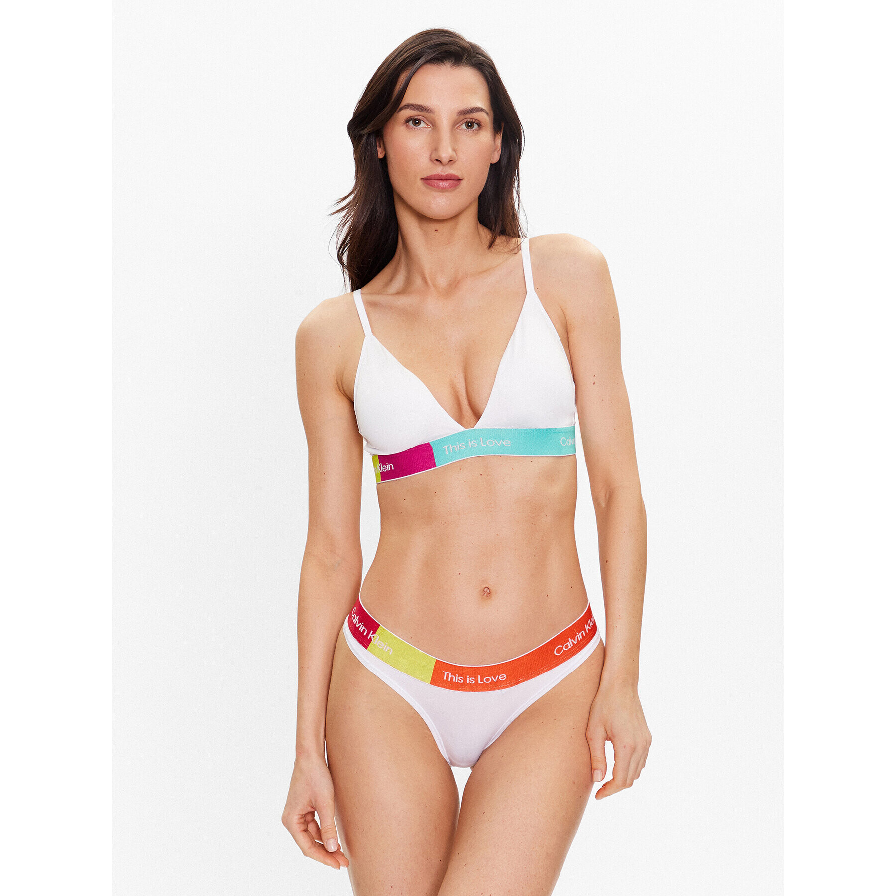 Calvin Klein Underwear Сутиен бралет 000QF7254E Бял - Pepit.bg