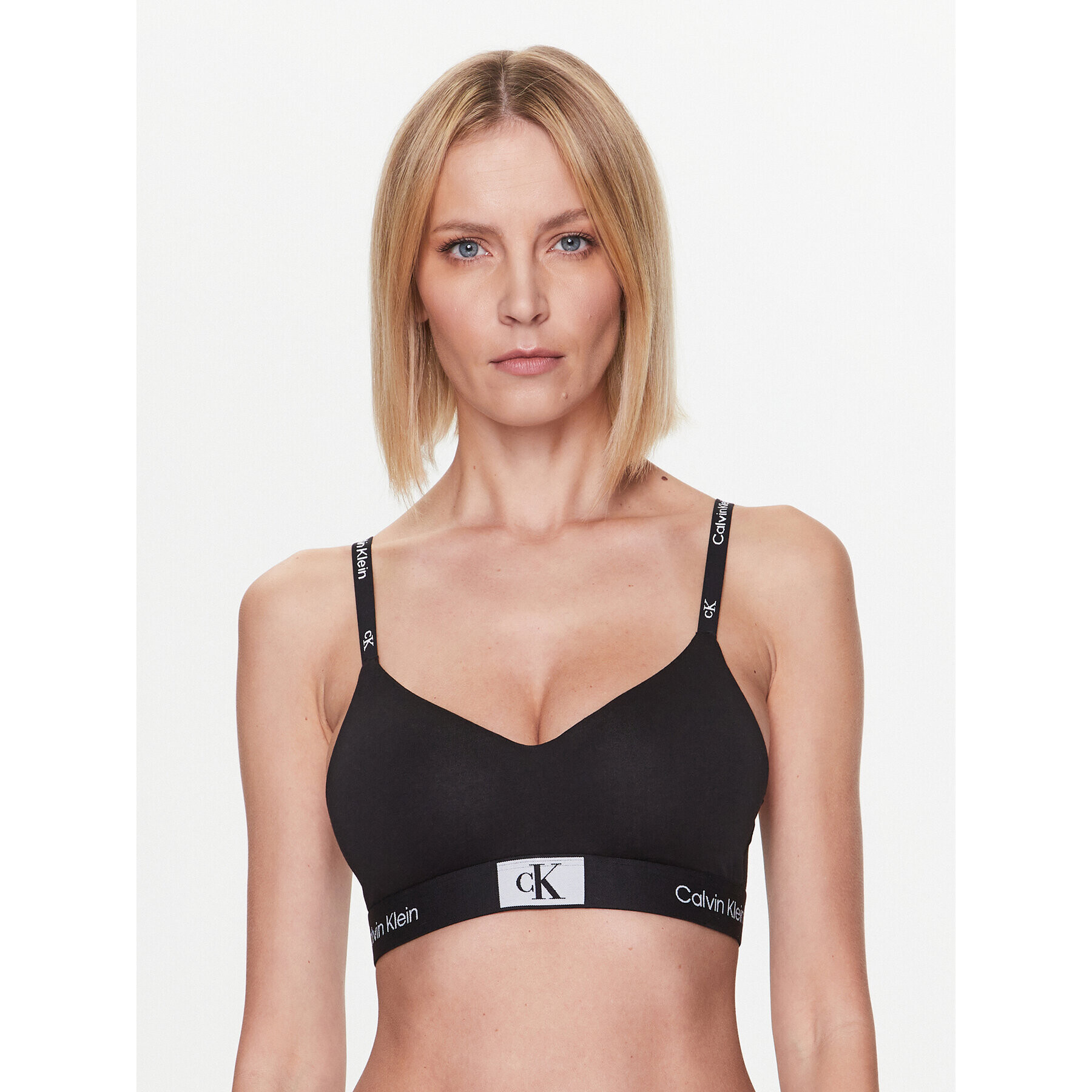 Calvin Klein Underwear Сутиен бралет Light Lined 000QF7218E Черен - Pepit.bg