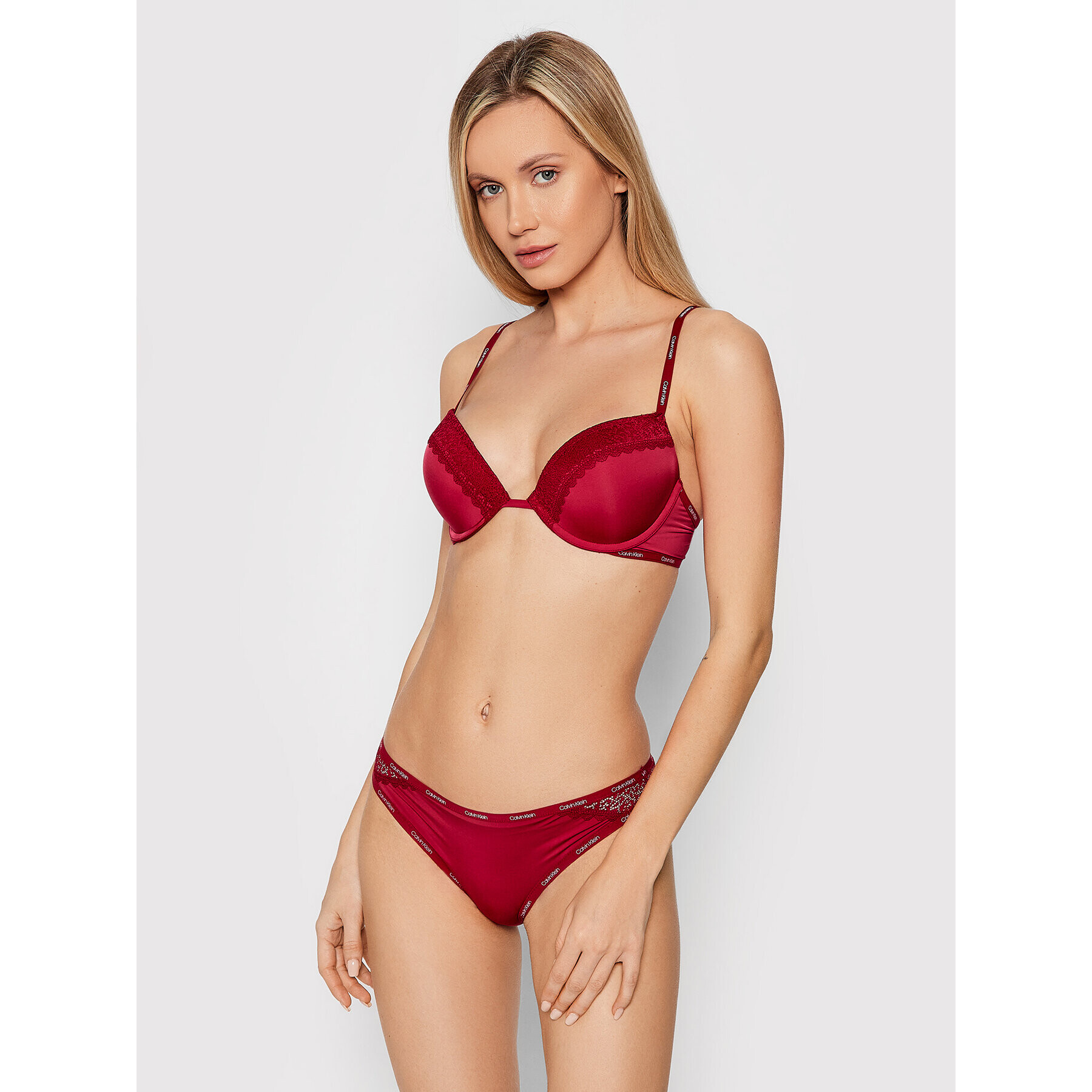 Calvin Klein Underwear Сутиен push-up 000QF5145E Бордо - Pepit.bg