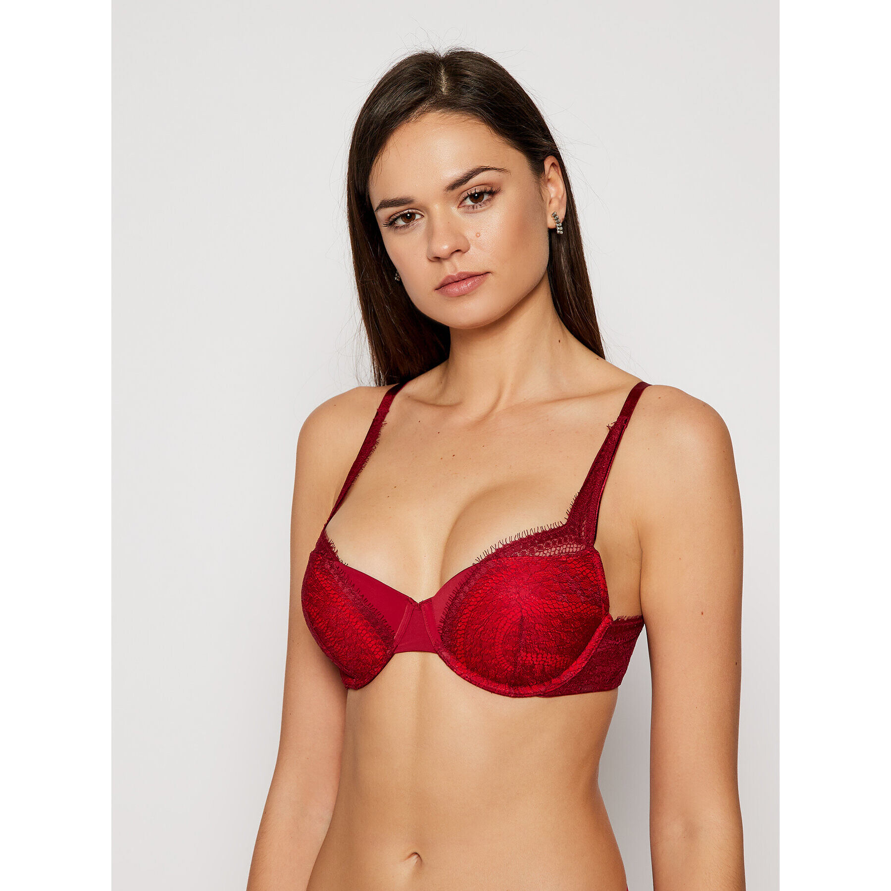 Calvin Klein Underwear Сутиен push-up 000QF5597E Червен - Pepit.bg