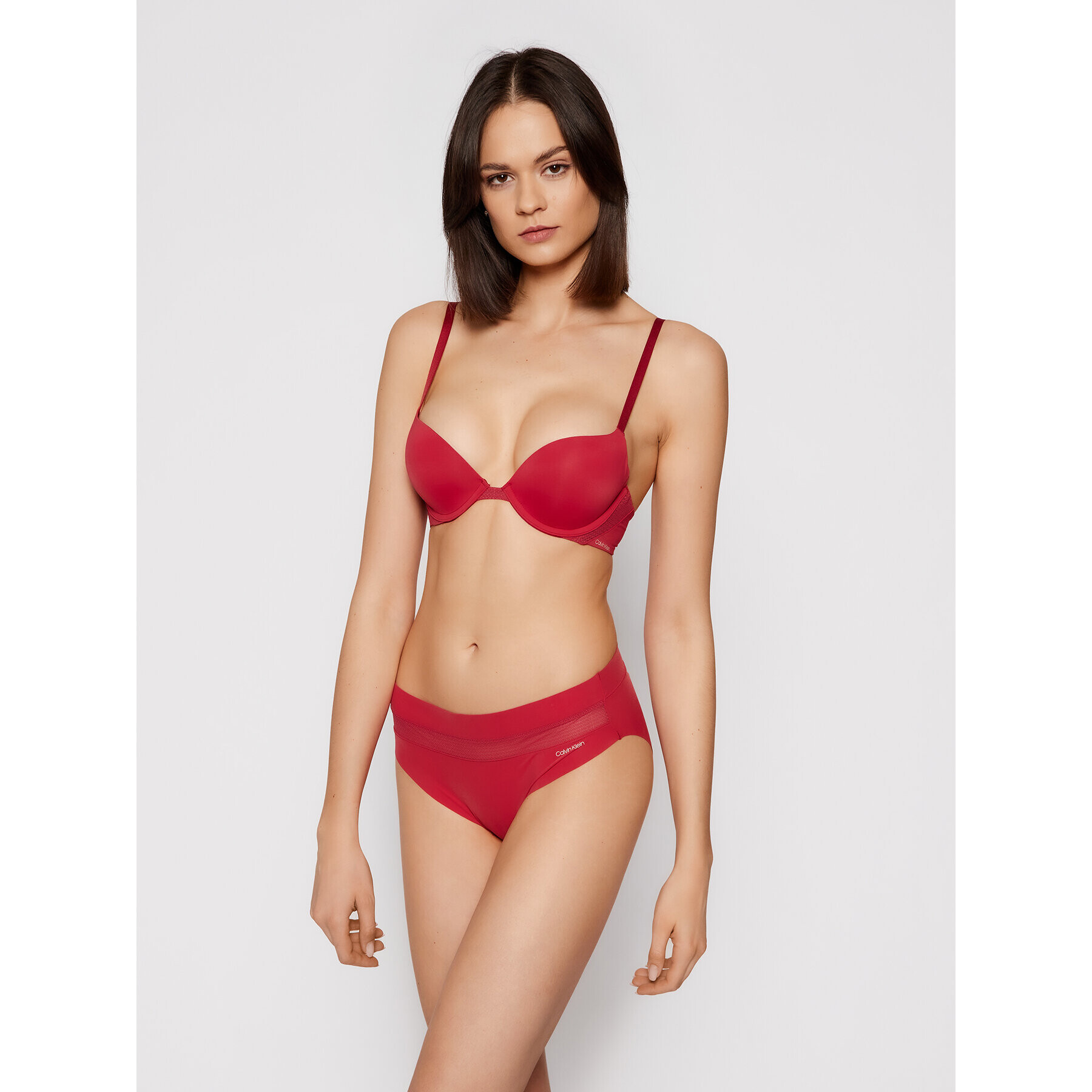 Calvin Klein Underwear Сутиен push-up 000QF5613E Червен - Pepit.bg