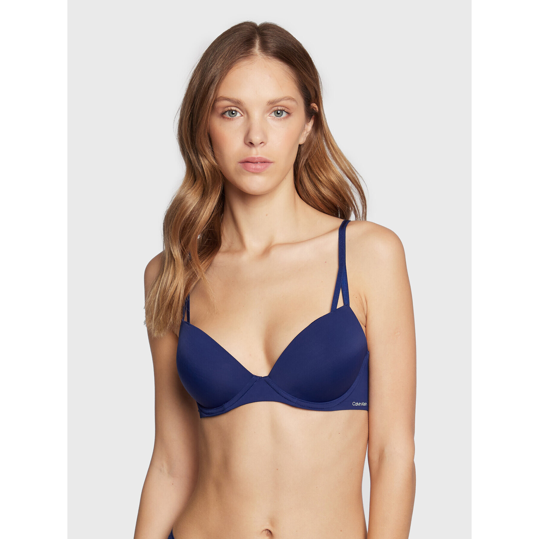 Calvin Klein Underwear Сутиен push-up 000QF6016E Тъмносин - Pepit.bg