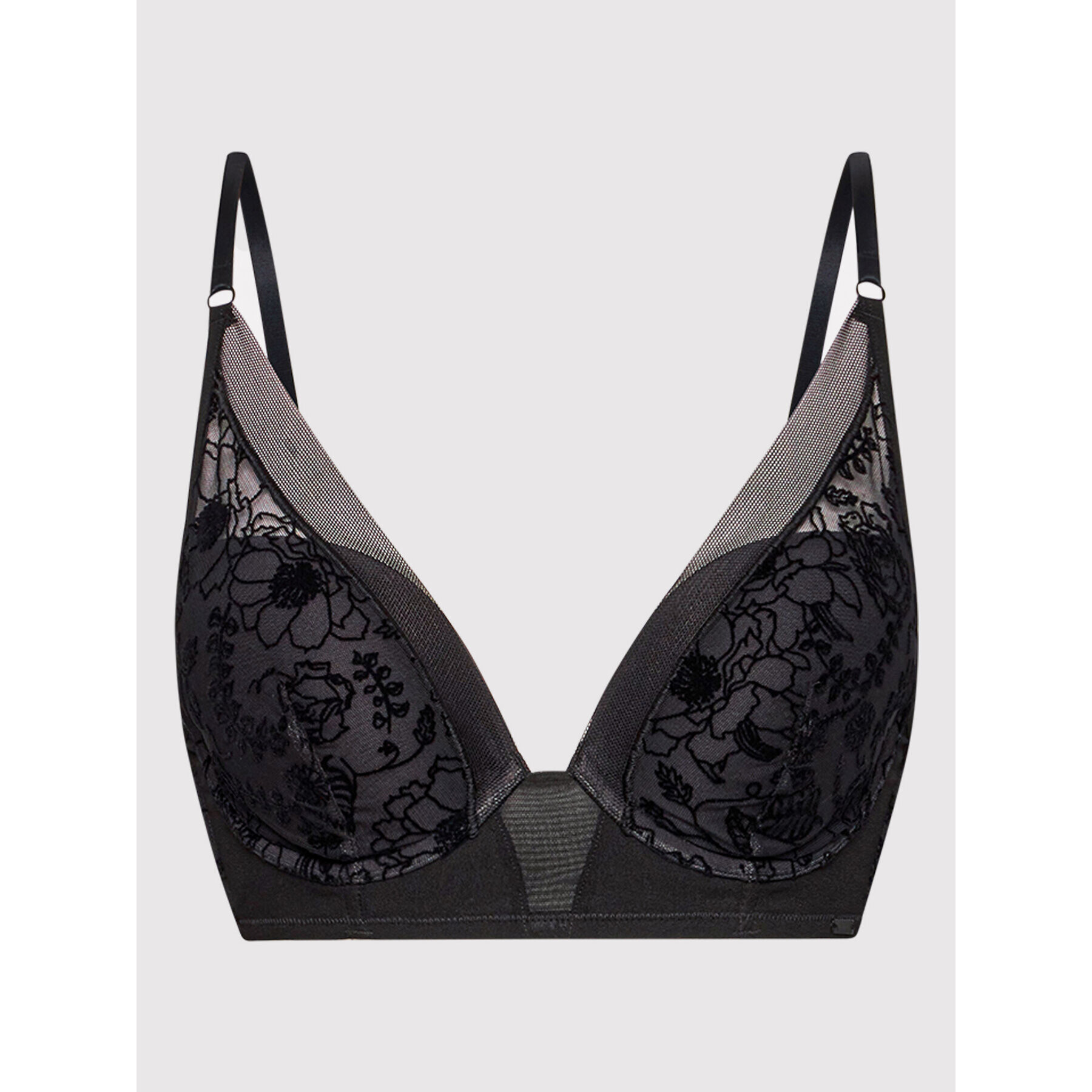 Calvin Klein Underwear Сутиен push-up 000QF6641E Черен - Pepit.bg