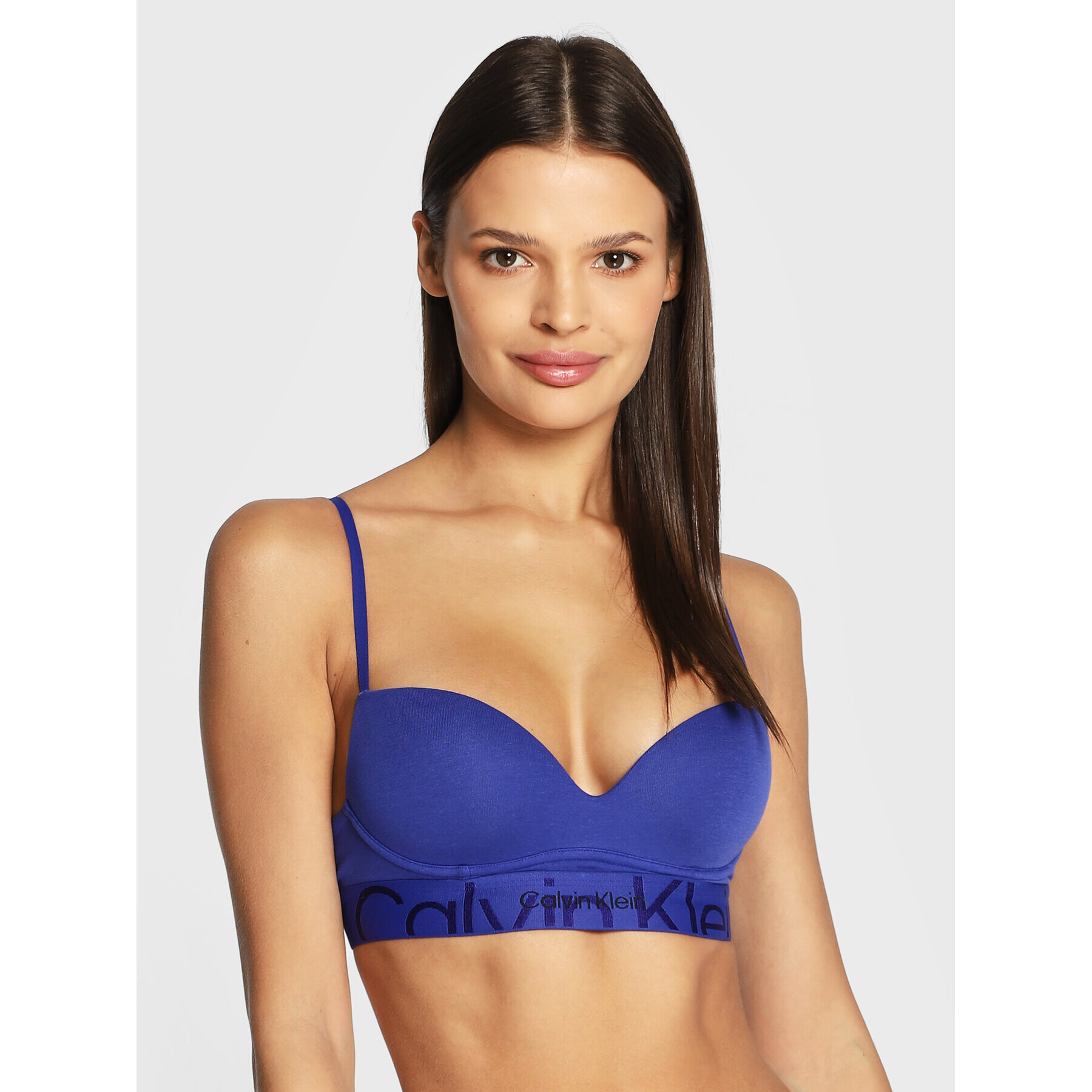 Calvin Klein Underwear Сутиен push-up 000QF6991E Син - Pepit.bg