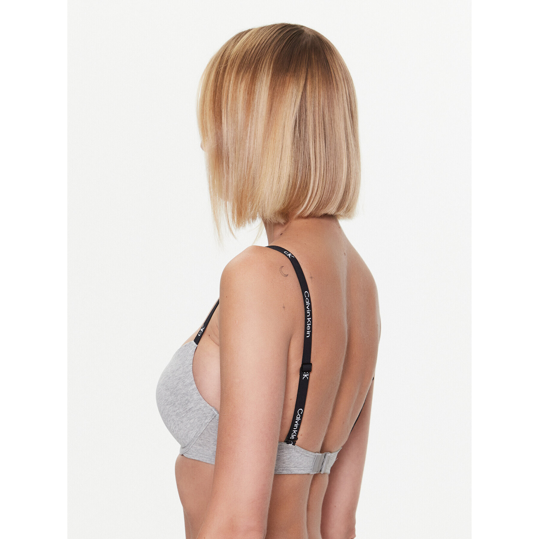Calvin Klein Underwear Сутиен push-up 000QF7220E Сив - Pepit.bg