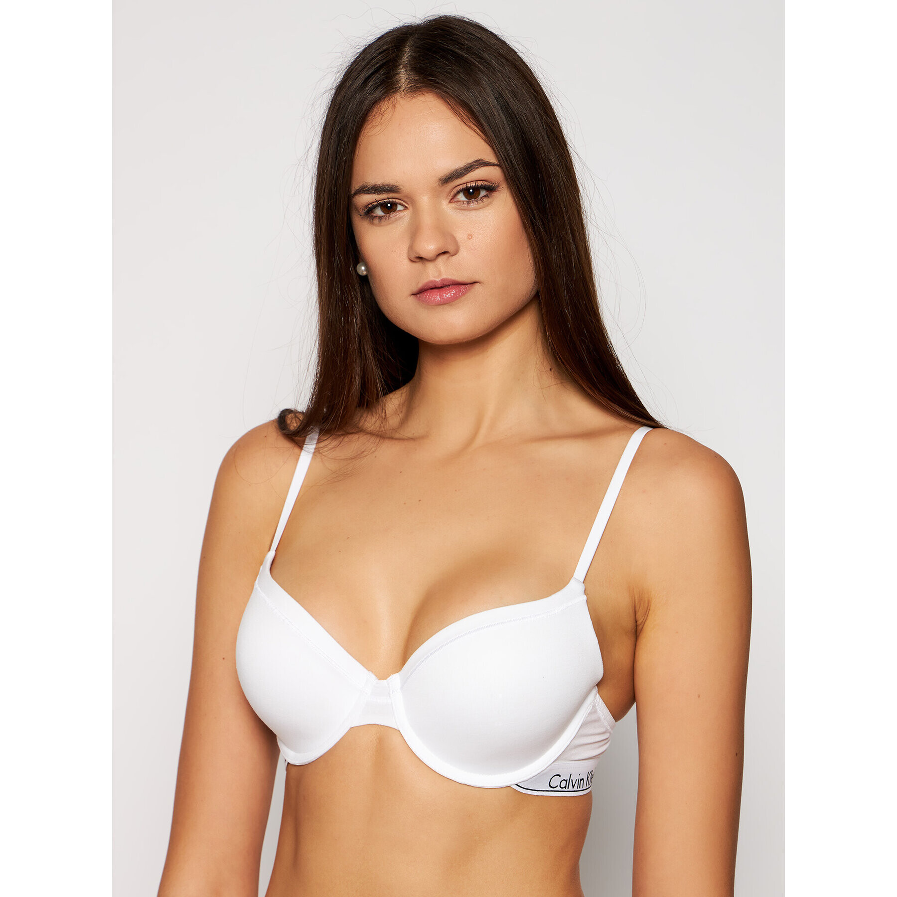 Calvin Klein Underwear Сутиен с банели 0000F3784E Бял - Pepit.bg