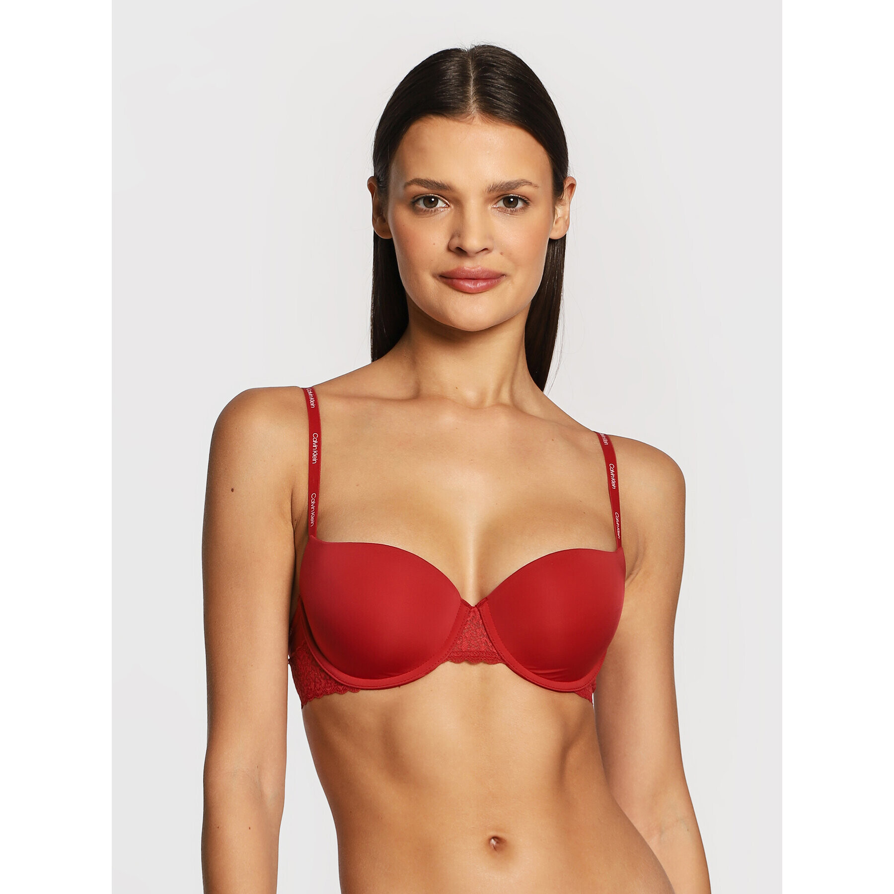 Calvin Klein Underwear Сутиен с банели 000QF5146E Червен - Pepit.bg