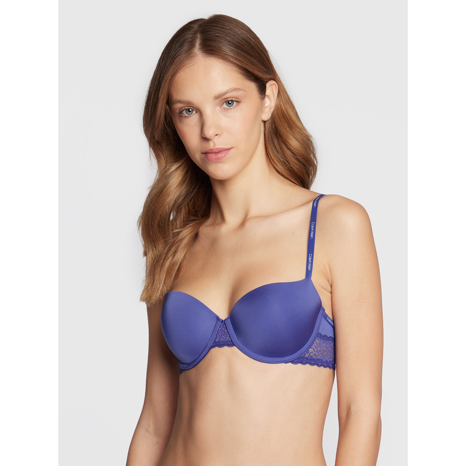 Calvin Klein Underwear Сутиен с банели 000QF5146E Син - Pepit.bg