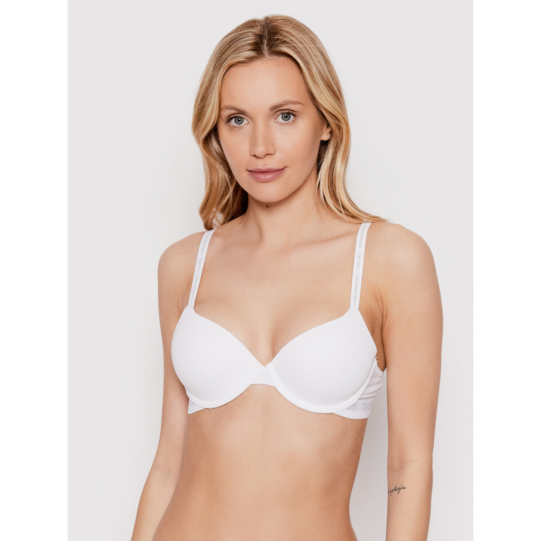 Calvin Klein Underwear Сутиен с банели 000QF5732E Бял - Pepit.bg