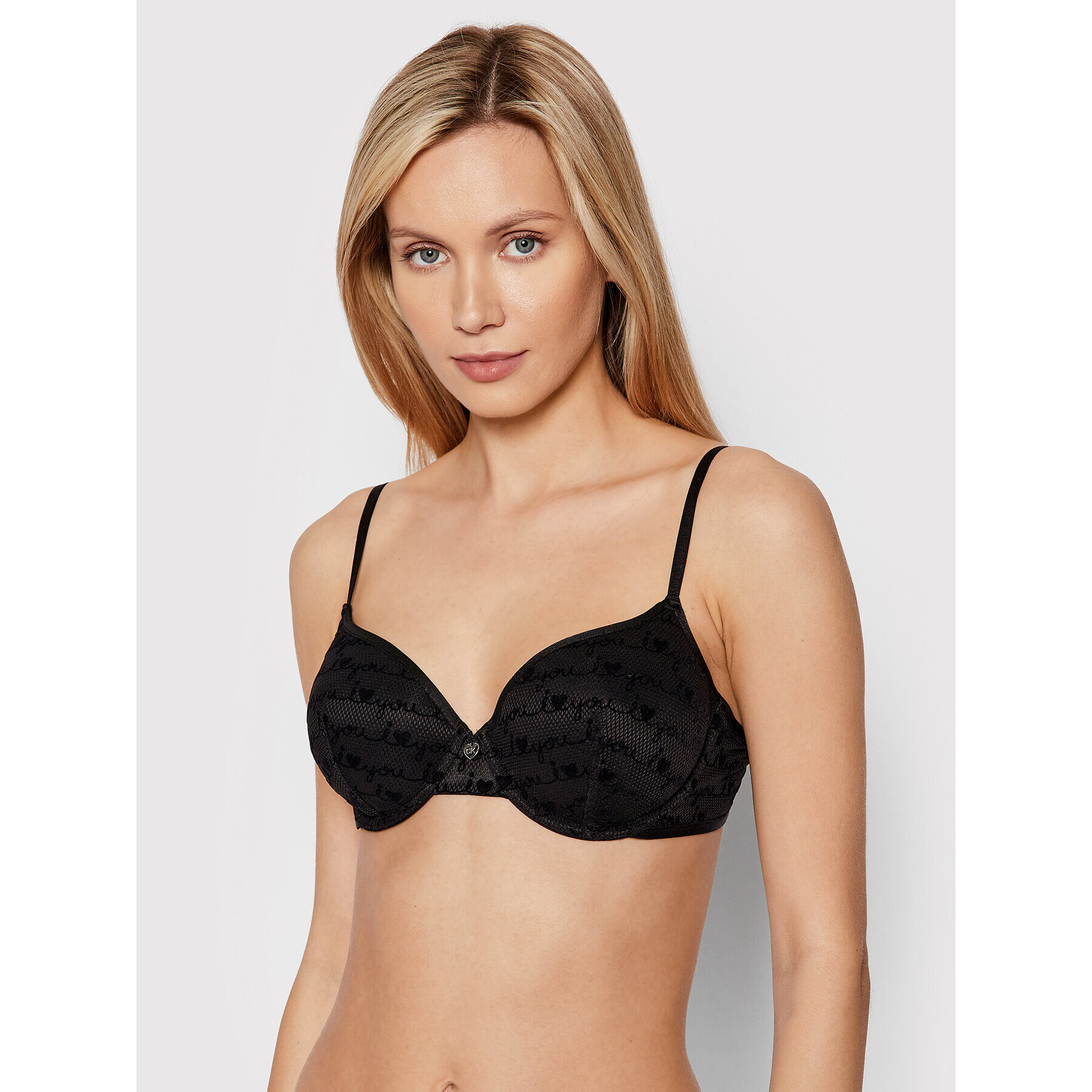Calvin Klein Underwear Сутиен с банели 000QF6715E Черен - Pepit.bg