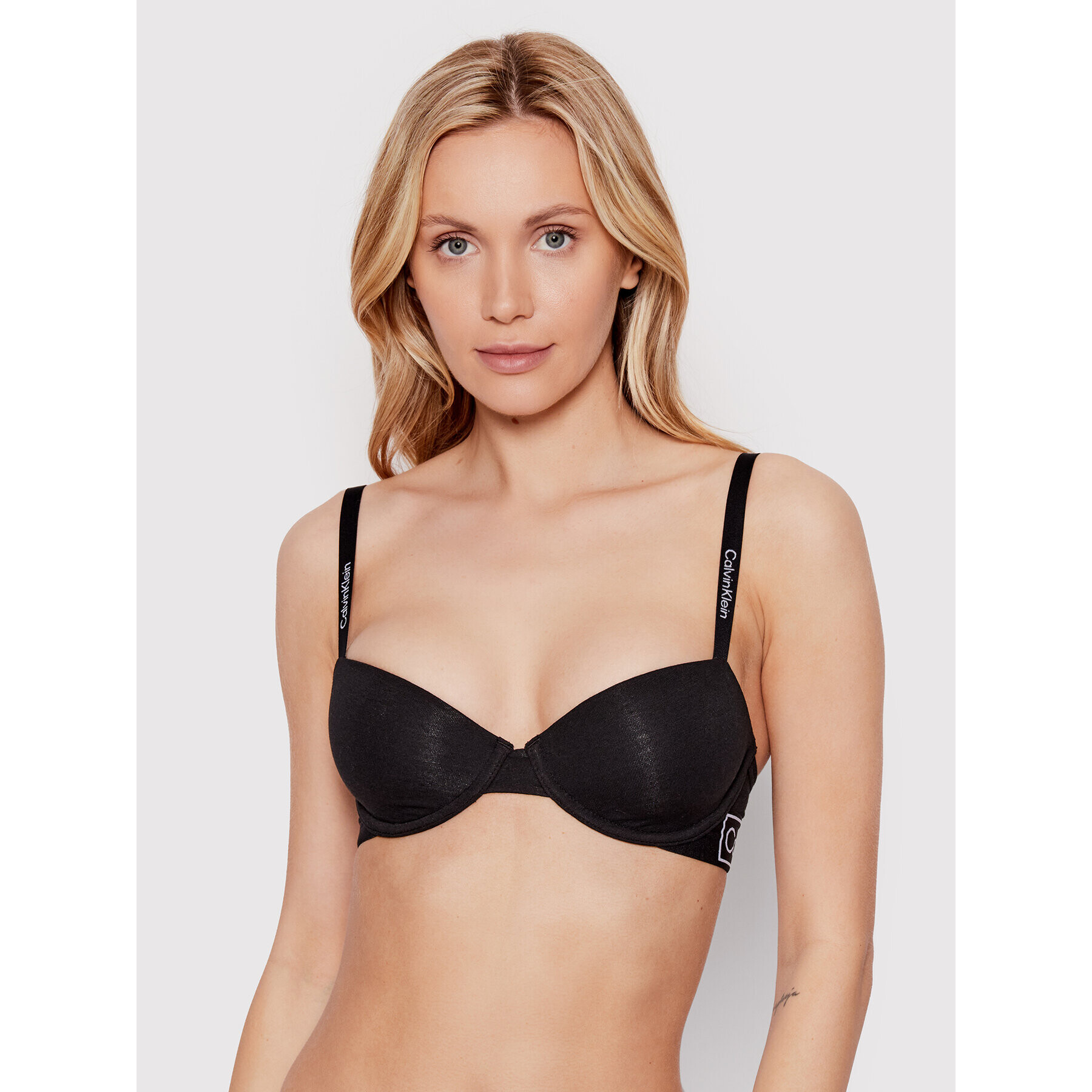 Calvin Klein Underwear Сутиен с банели 000QF6772E Черен - Pepit.bg