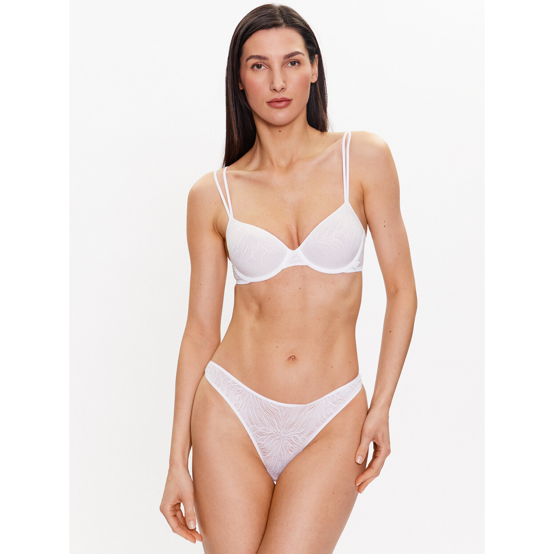 Calvin Klein Underwear Сутиен с банели 000QF6875E Бял - Pepit.bg