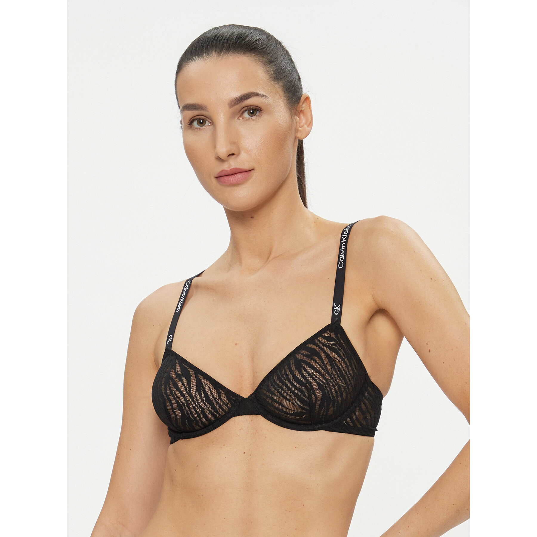 Calvin Klein Underwear Сутиен с банели 000QF7376E Черен - Pepit.bg