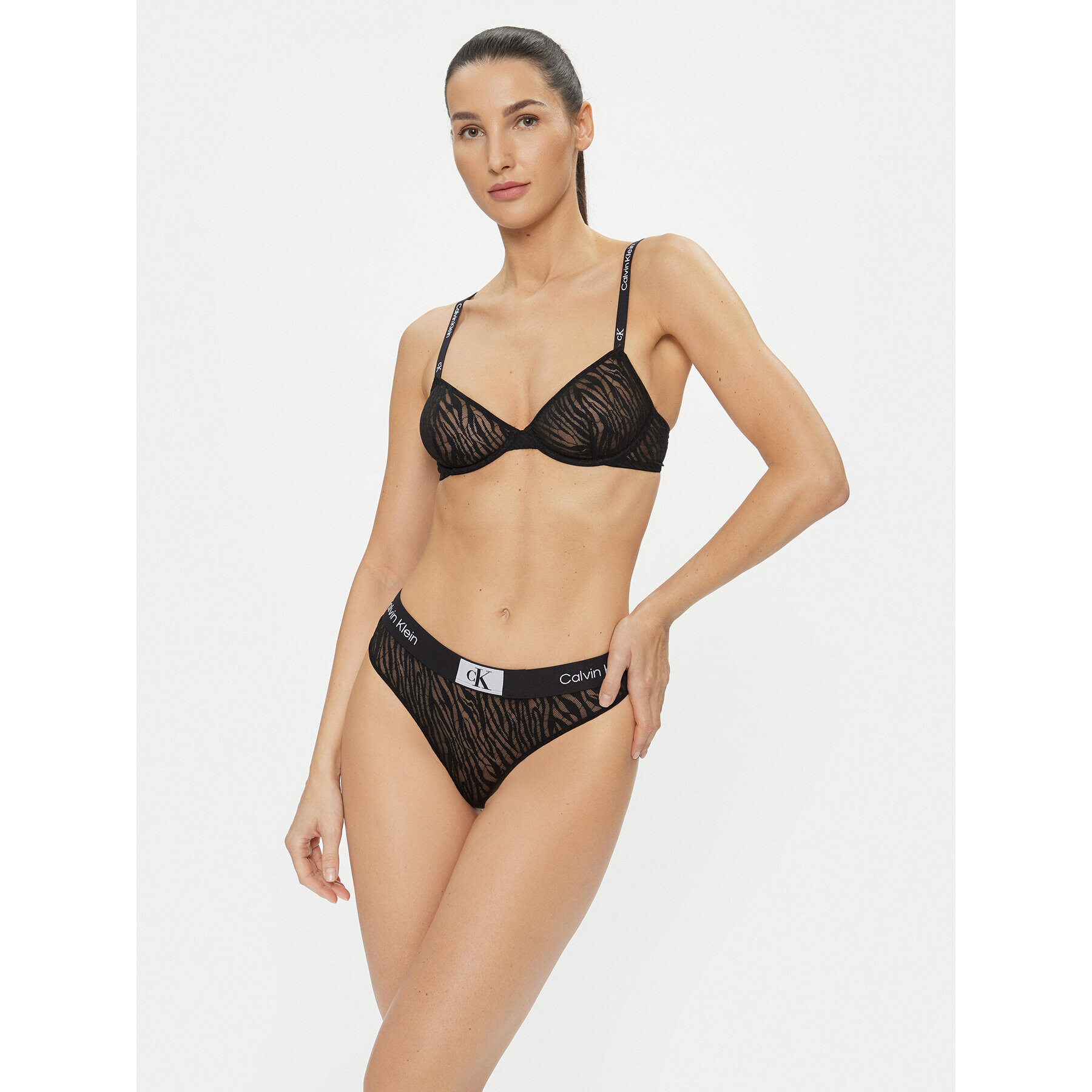 Calvin Klein Underwear Сутиен с банели 000QF7376E Черен - Pepit.bg