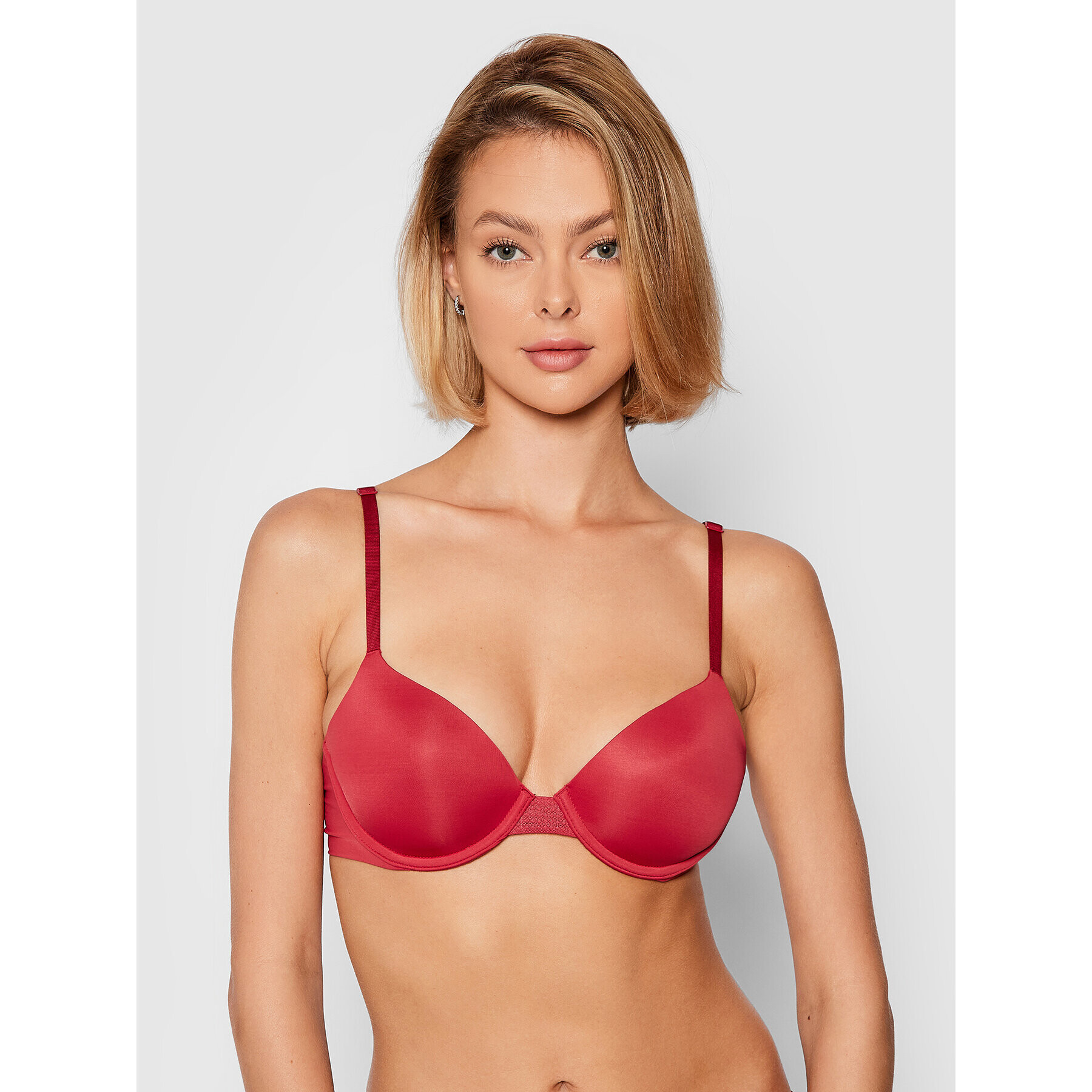 Calvin Klein Underwear Сутиен с банели 000QF9005E Червен - Pepit.bg