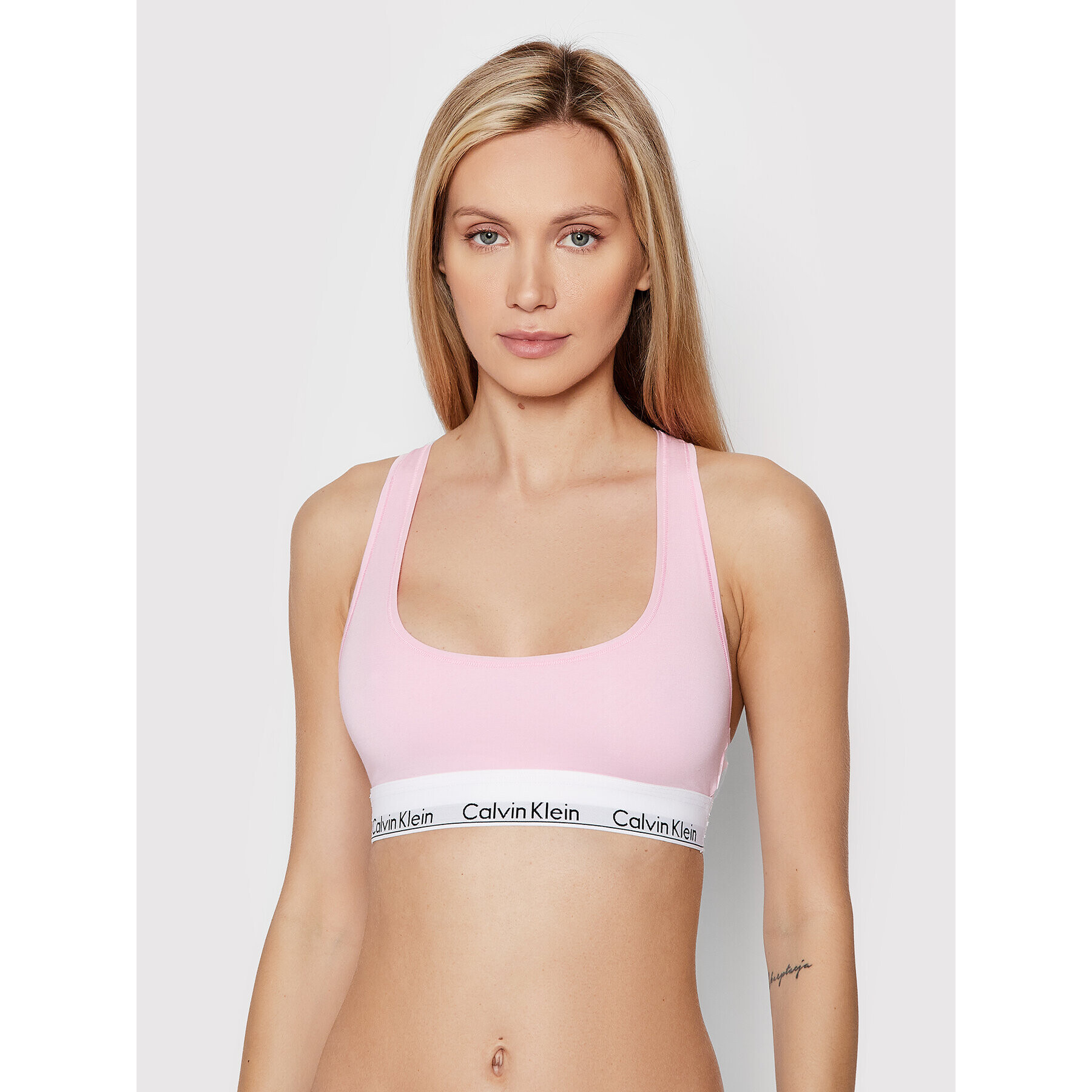 Calvin Klein Underwear Сутиен-топ 0000F3785E Розов - Pepit.bg
