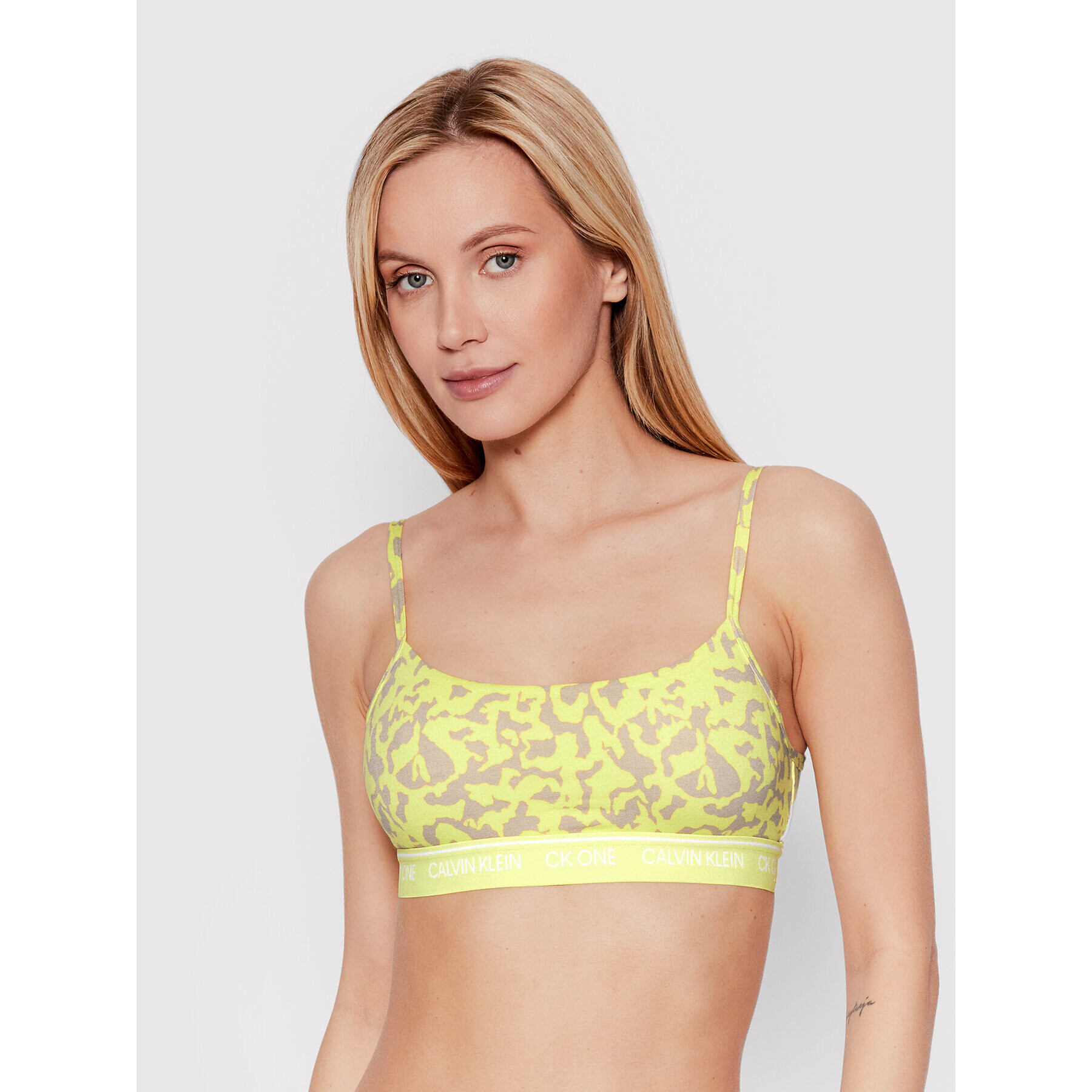 Calvin Klein Underwear Сутиен-топ 000QF5727E Зелен - Pepit.bg