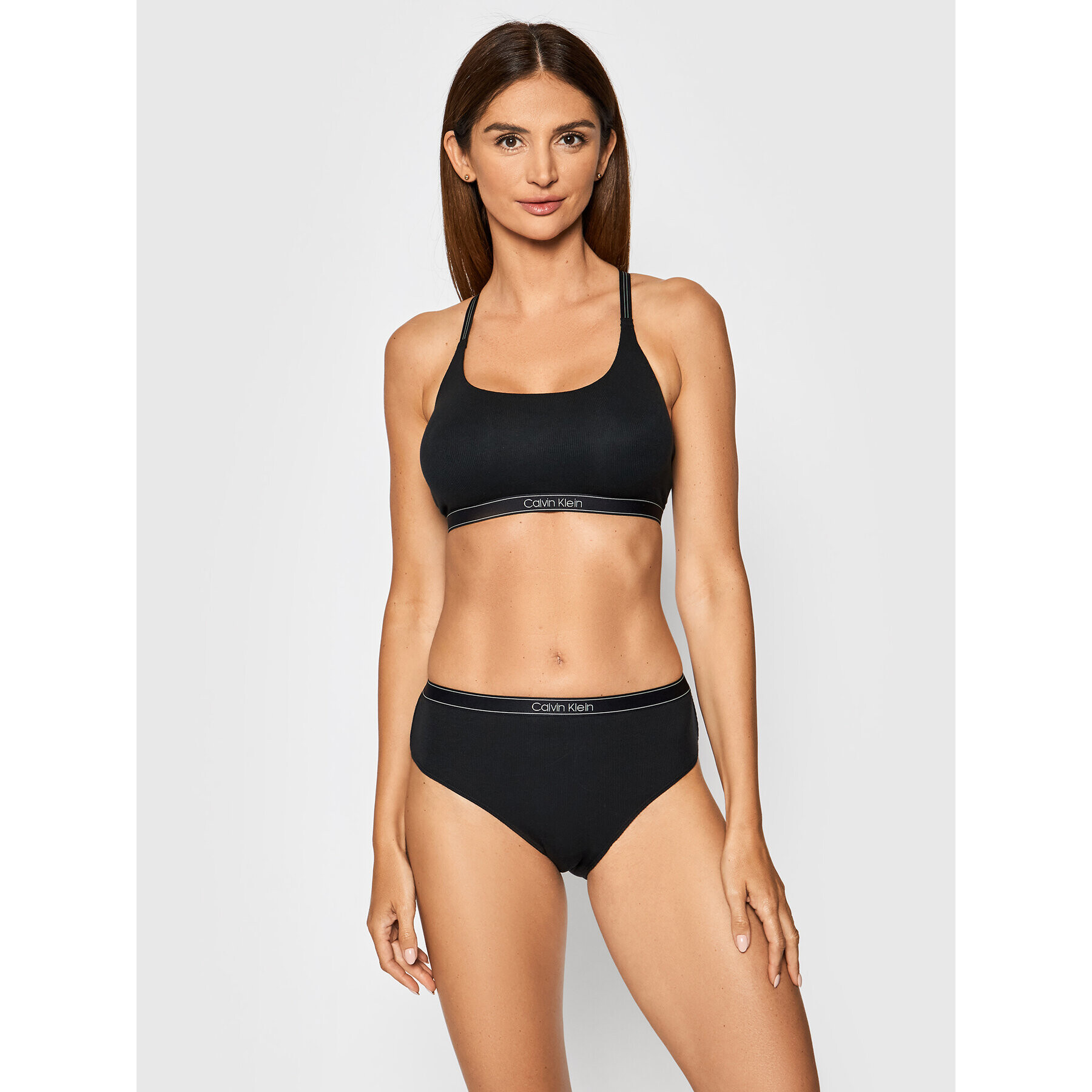 Calvin Klein Underwear Сутиен-топ 000QF6438E Черен - Pepit.bg