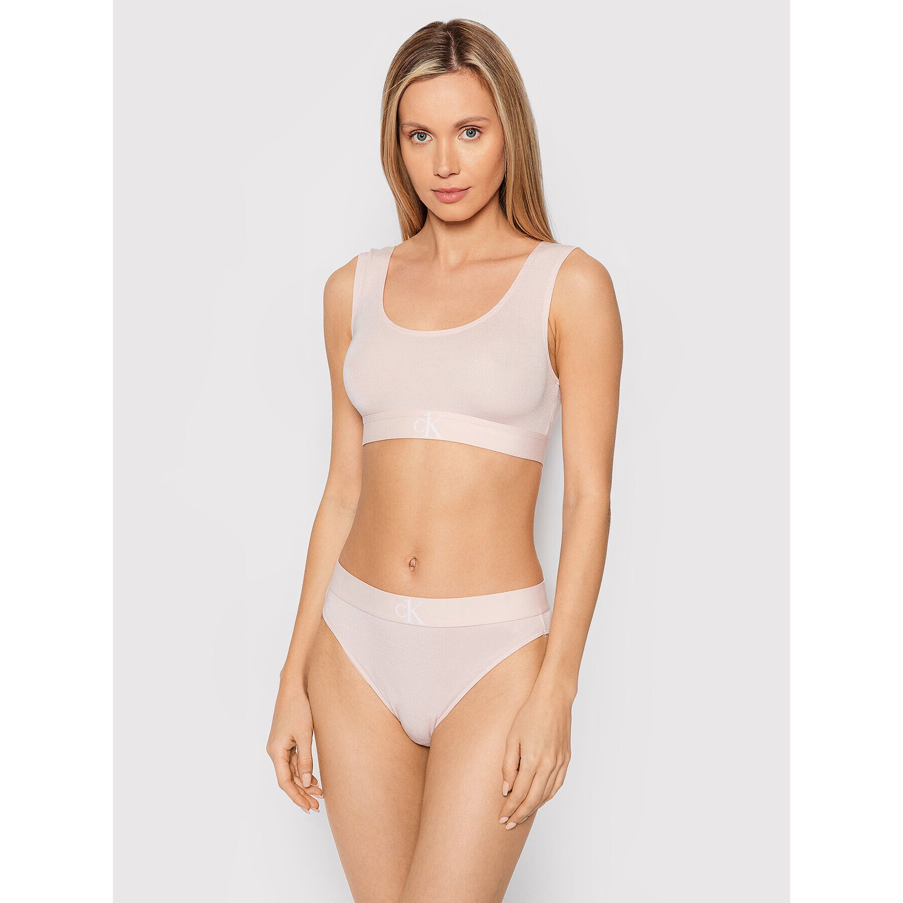 Calvin Klein Underwear Сутиен-топ 000QF6669E Розов - Pepit.bg