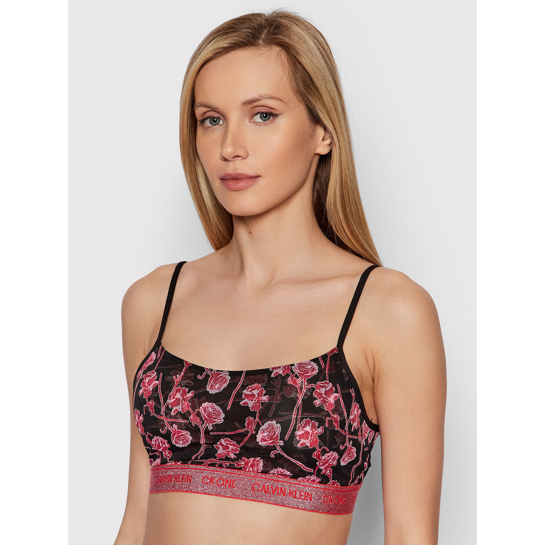 Calvin Klein Underwear Сутиен-топ 000QF6680E Черен - Pepit.bg