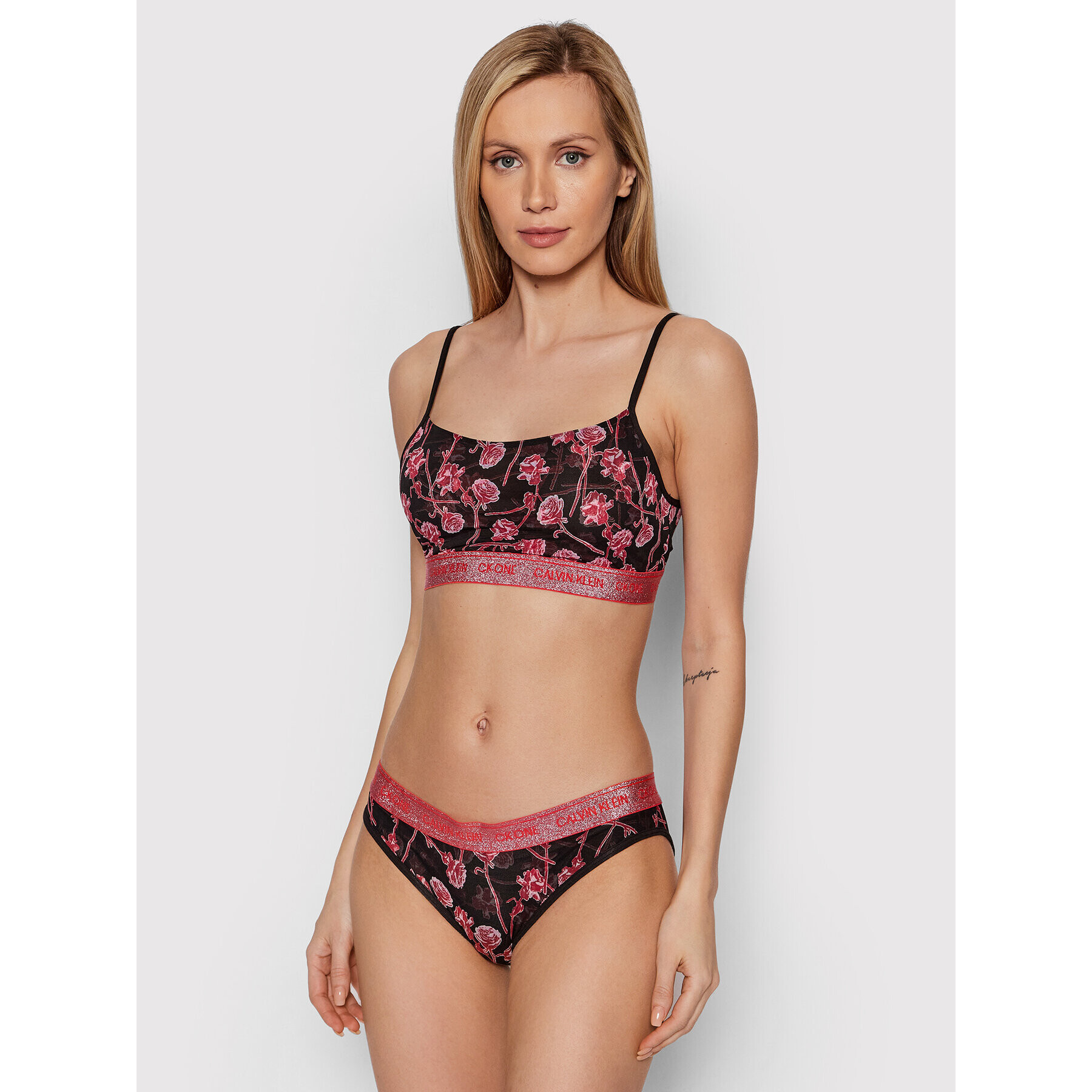 Calvin Klein Underwear Сутиен-топ 000QF6680E Черен - Pepit.bg