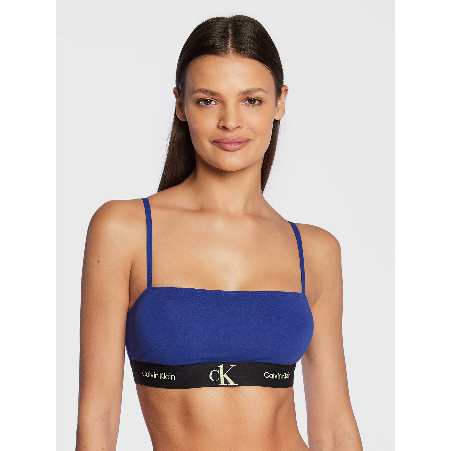 Calvin Klein Underwear Сутиен-топ 000QF6963E Тъмносин - Pepit.bg