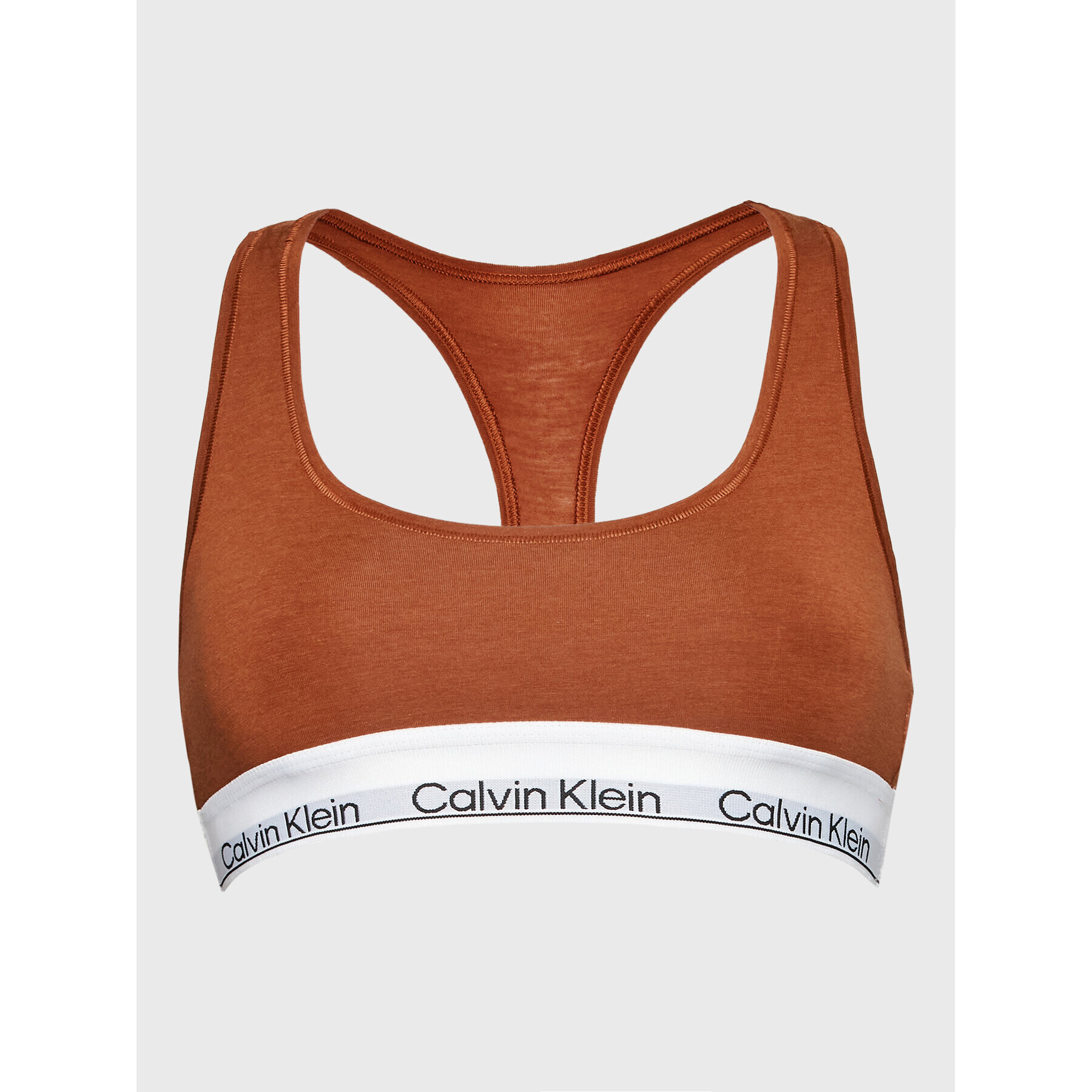 Calvin Klein Underwear Сутиен-топ 000QF7044E Кафяв - Pepit.bg