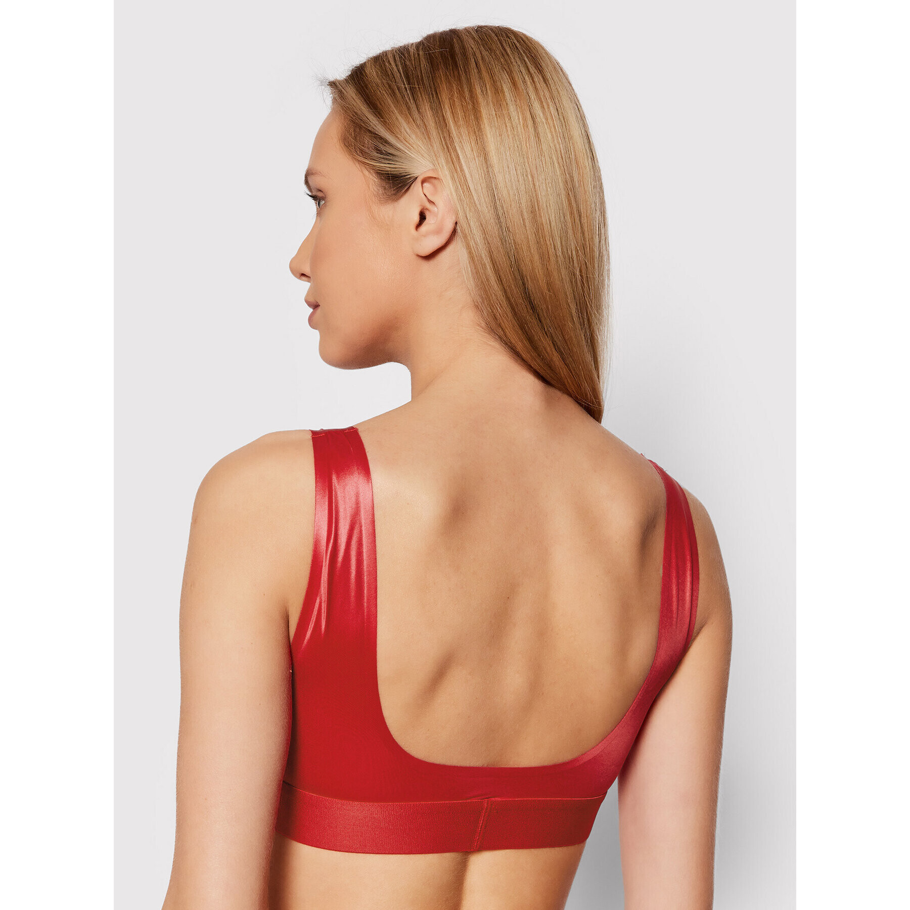 Calvin Klein Underwear Сутиен-топ 000QF6663E Червен - Pepit.bg