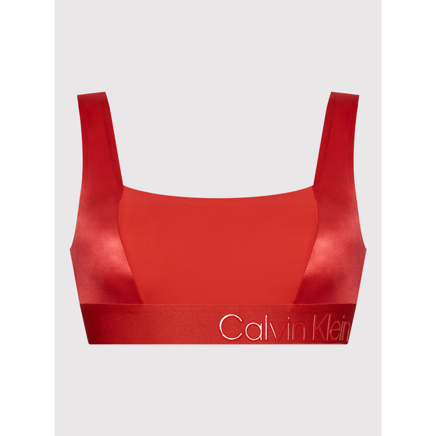 Calvin Klein Underwear Сутиен-топ 000QF6663E Червен - Pepit.bg