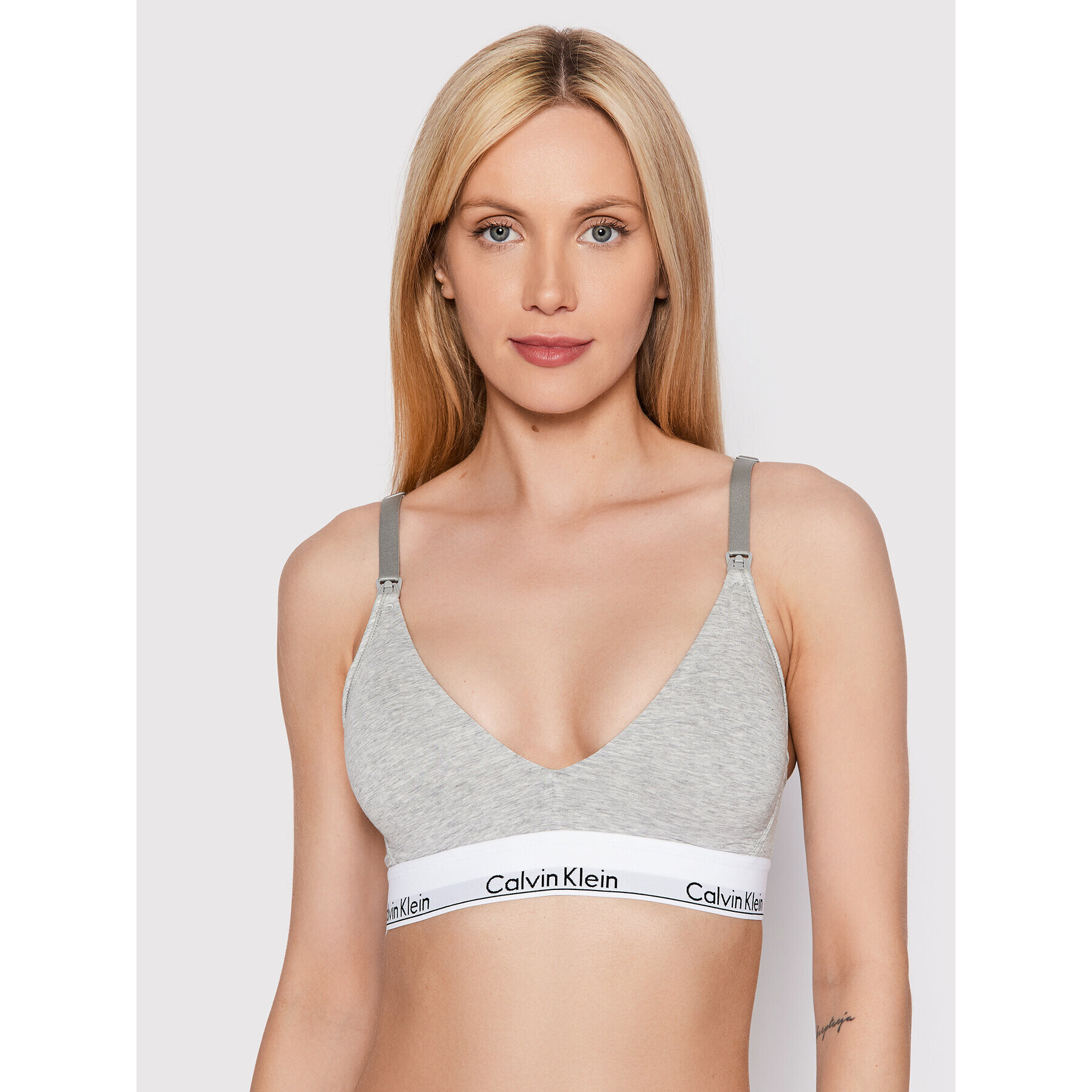 Calvin Klein Underwear Сутиен за кърмене 000QF6218E Сив - Pepit.bg