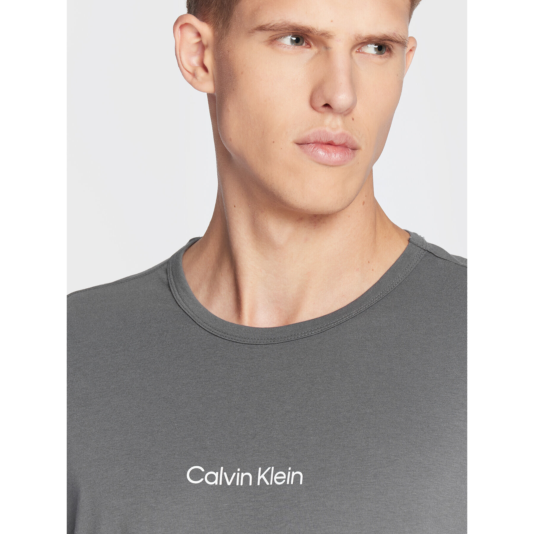 Calvin Klein Underwear Тениска с дълъг ръкав Modern Structure 000NM2171E Сив Regular Fit - Pepit.bg