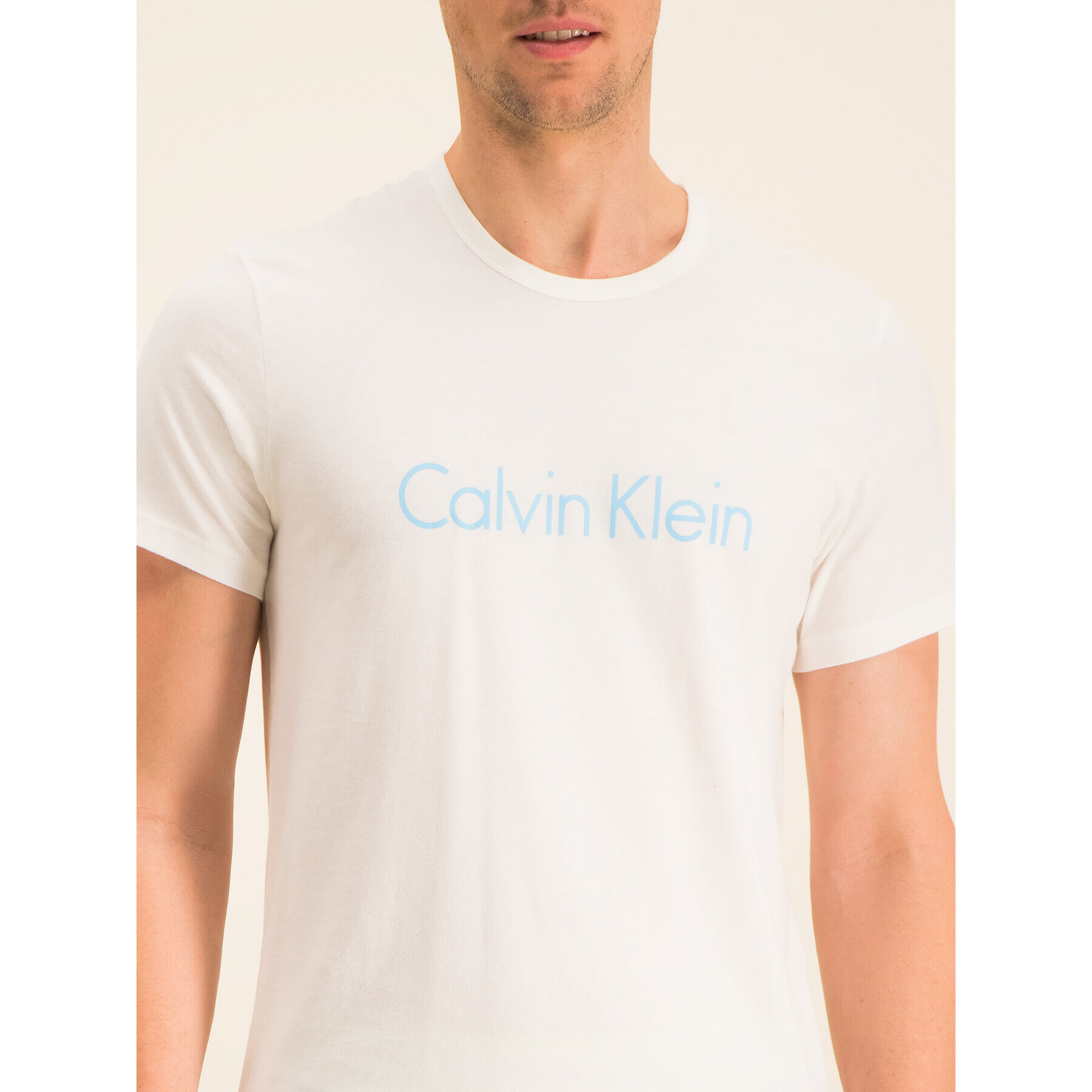 Calvin Klein Underwear Тишърт 000NM1129E Бял Regular Fit - Pepit.bg