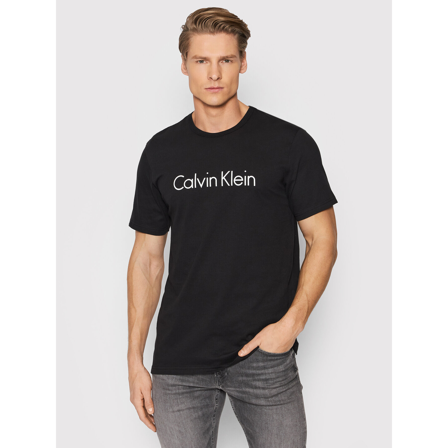 Calvin Klein Underwear Тишърт 000NM1129E Черен Regular Fit - Pepit.bg