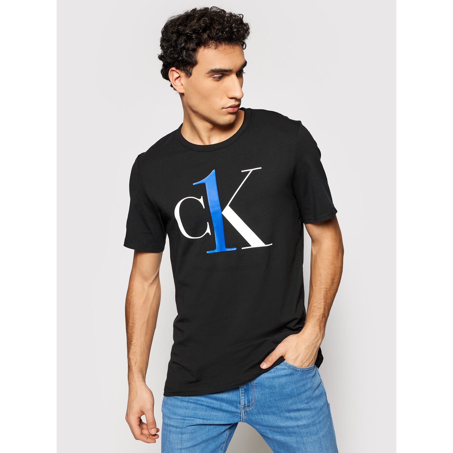 Calvin Klein Underwear Тишърт 000NM1903E Черен Regular Fit - Pepit.bg