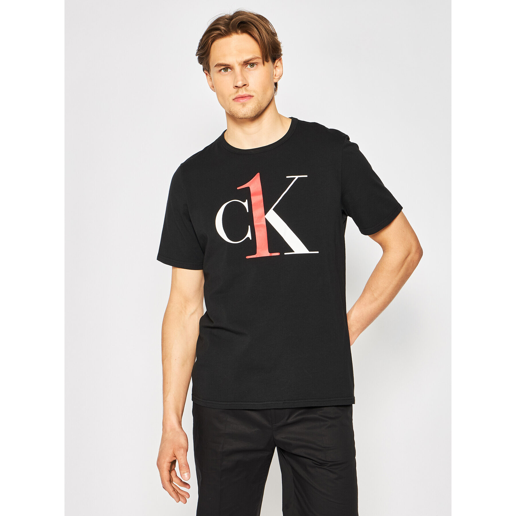 Calvin Klein Underwear Тишърт 000NM1903E Черен Regular Fit - Pepit.bg
