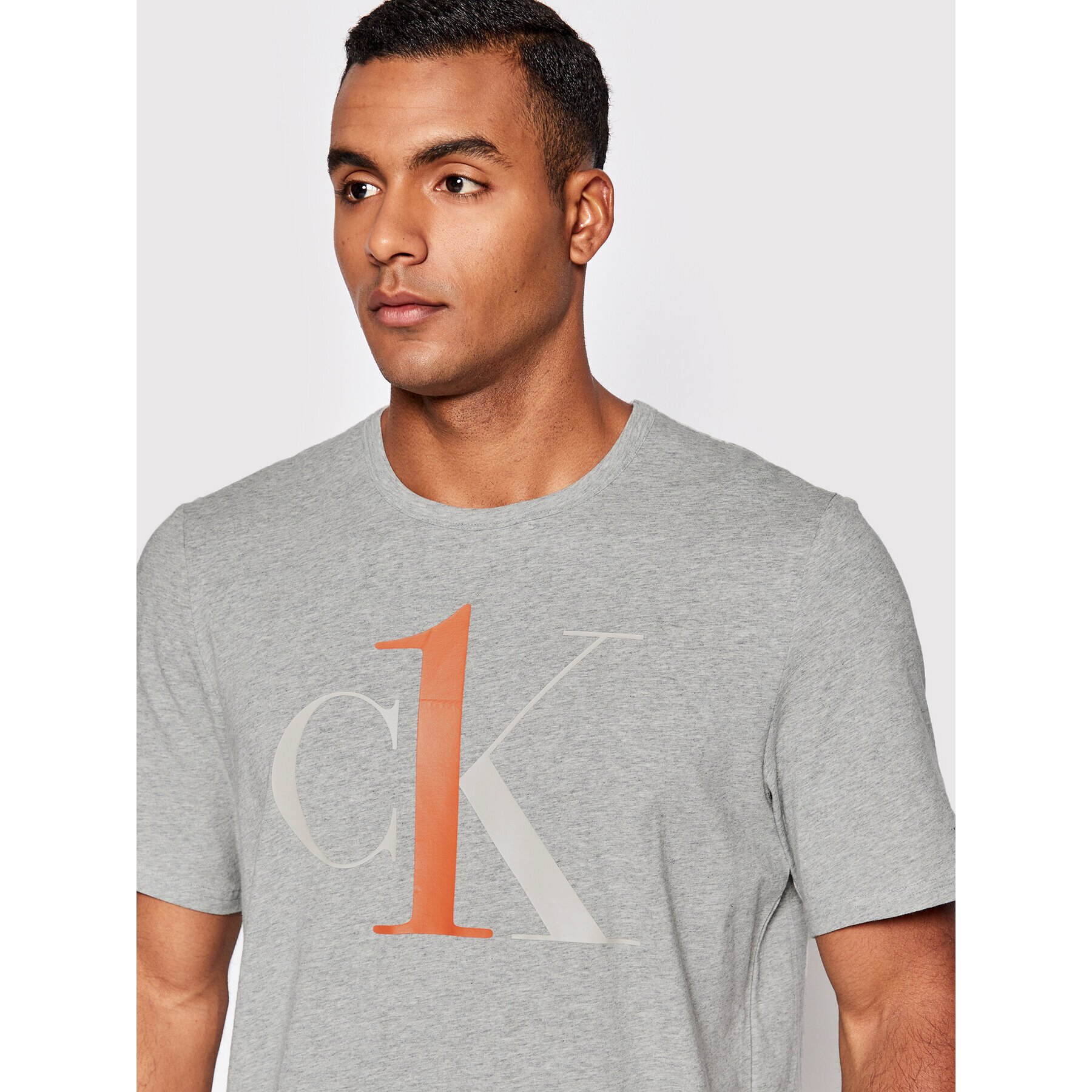 Calvin Klein Underwear Тишърт 000NM1903E Сив Regular Fit - Pepit.bg