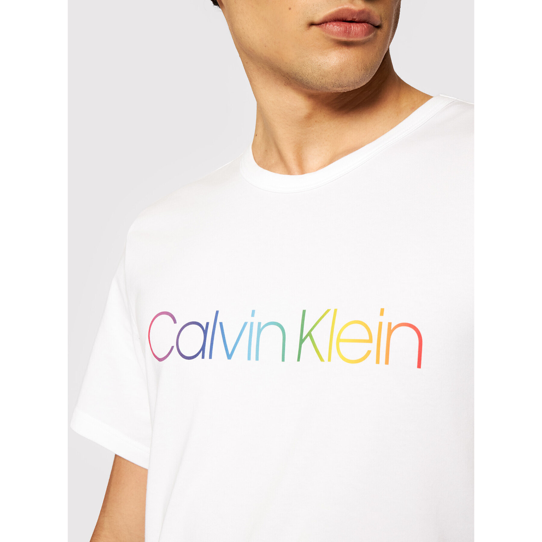 Calvin Klein Underwear Тишърт 000NM2091E Бял Regular Fit - Pepit.bg