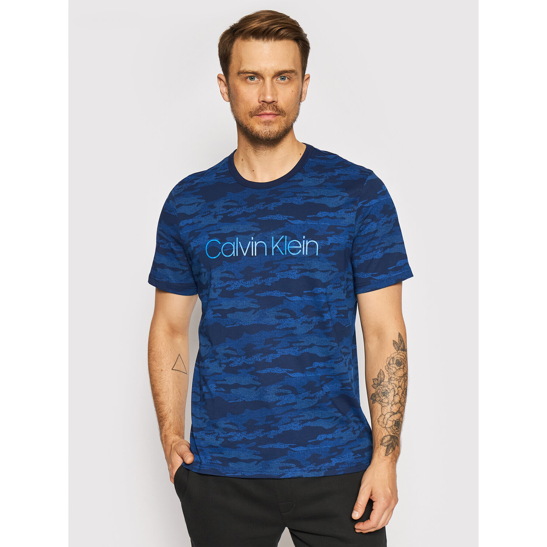 Calvin Klein Underwear Тишърт 000NM2095E Тъмносин Regular Fit - Pepit.bg