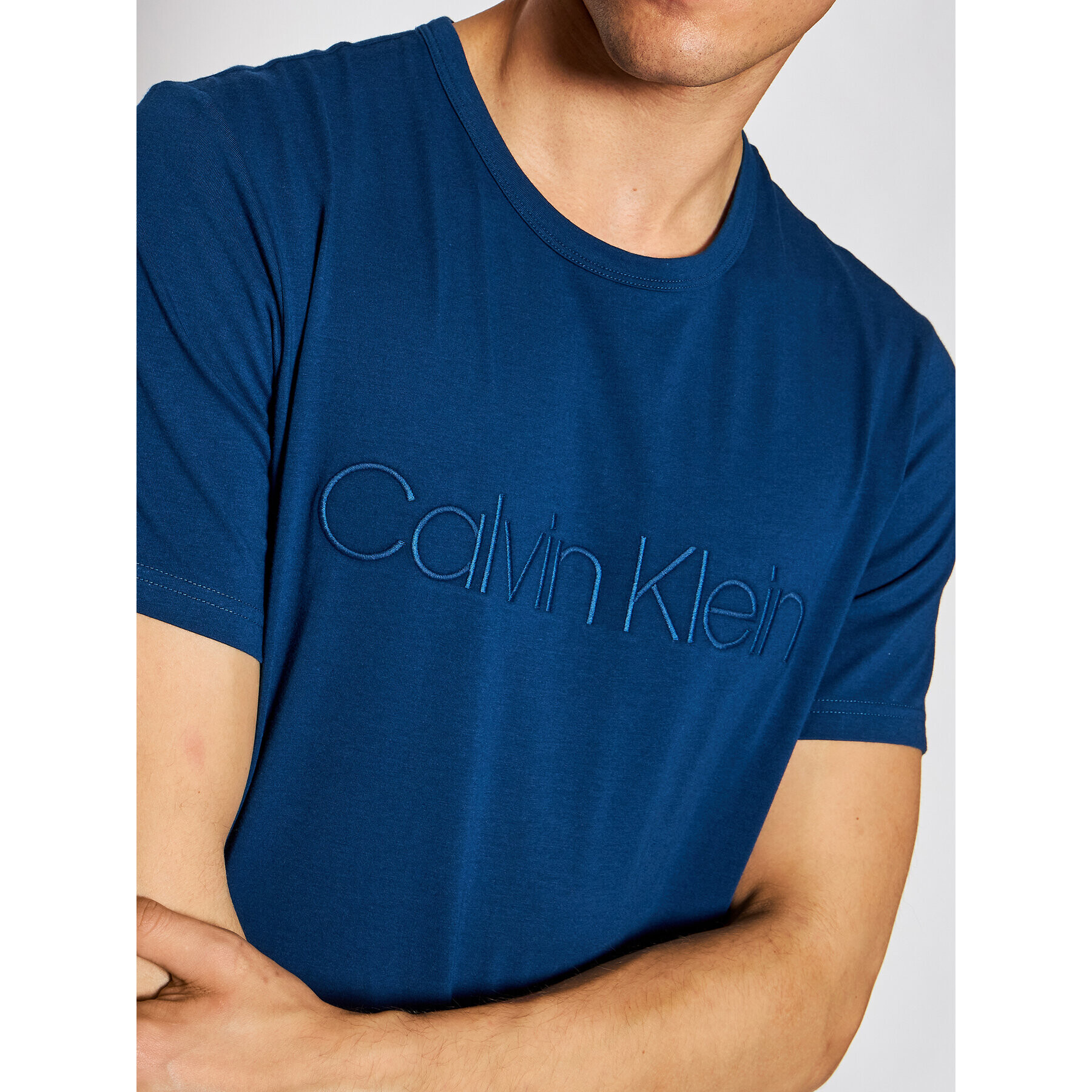 Calvin Klein Underwear Тишърт 000NM2126E Тъмносин Regular Fit - Pepit.bg