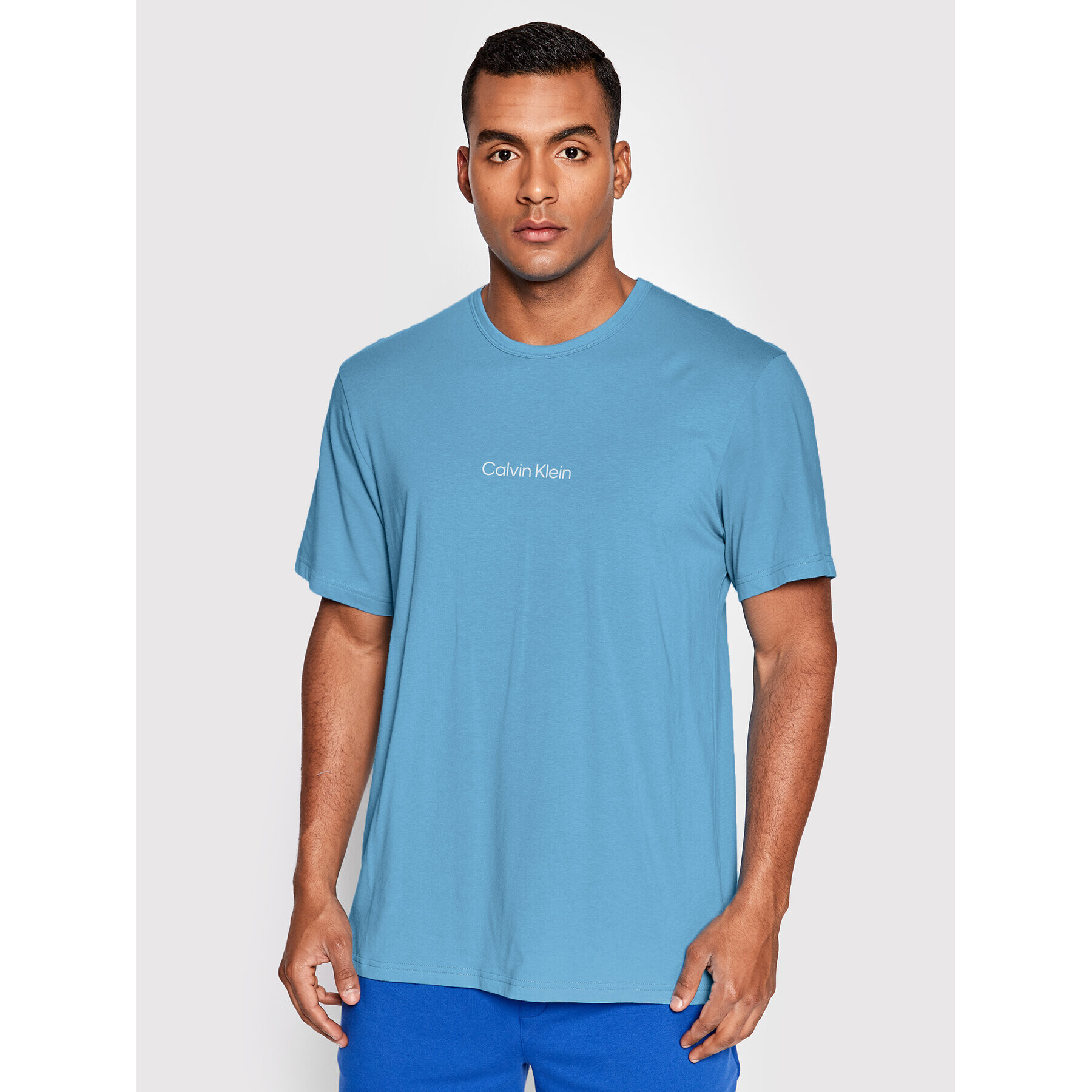 Calvin Klein Underwear Тишърт 000NM2170E Син Relaxed Fit - Pepit.bg