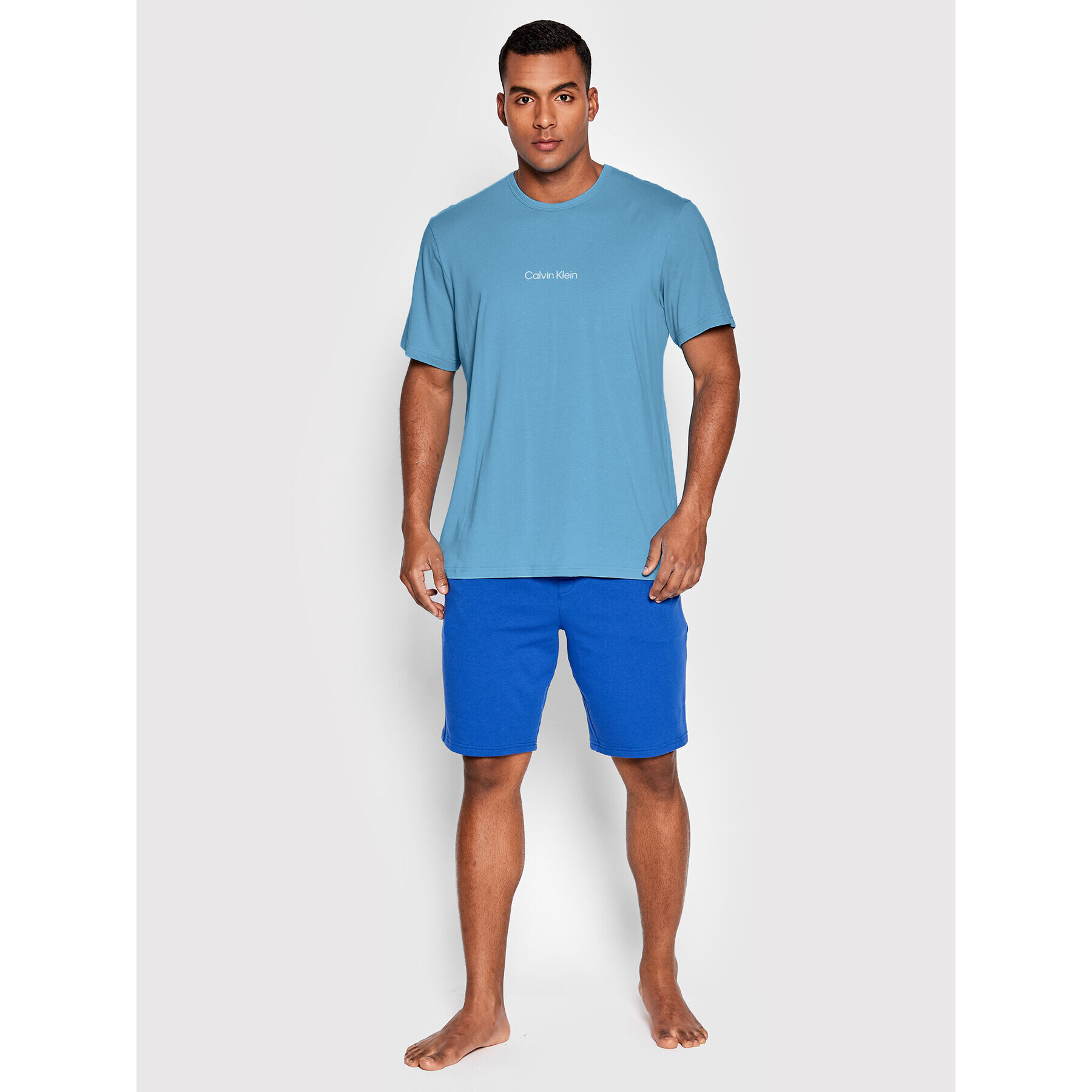 Calvin Klein Underwear Тишърт 000NM2170E Син Relaxed Fit - Pepit.bg