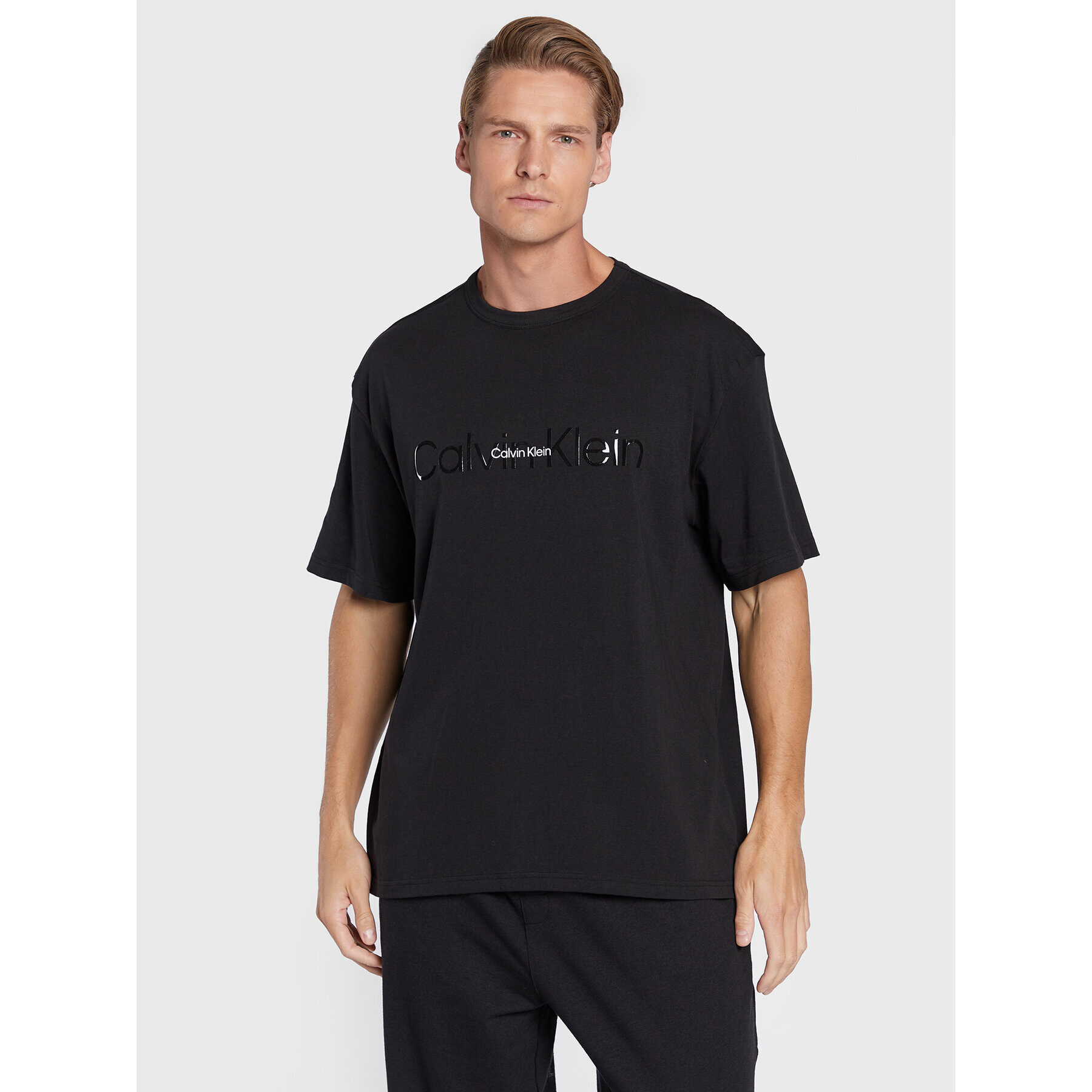 Calvin Klein Underwear Тишърт 000NM2355E Черен Regular Fit - Pepit.bg