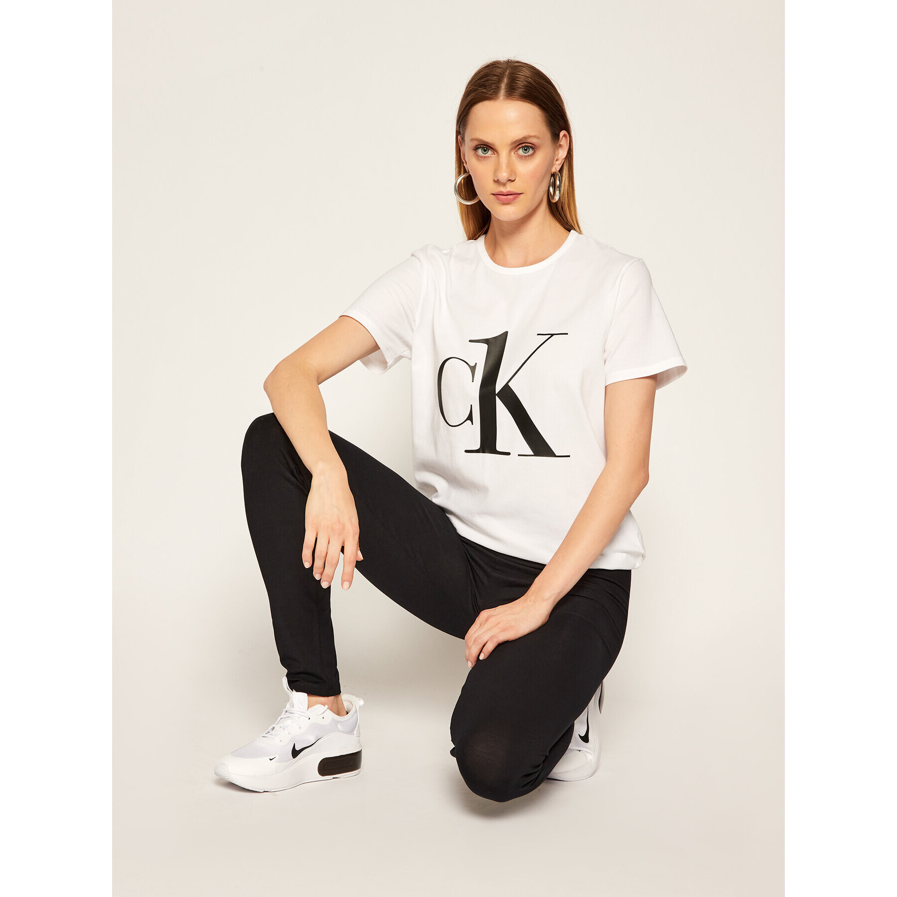 Calvin Klein Underwear Тишърт 000QS6436E Бял Regular Fit - Pepit.bg