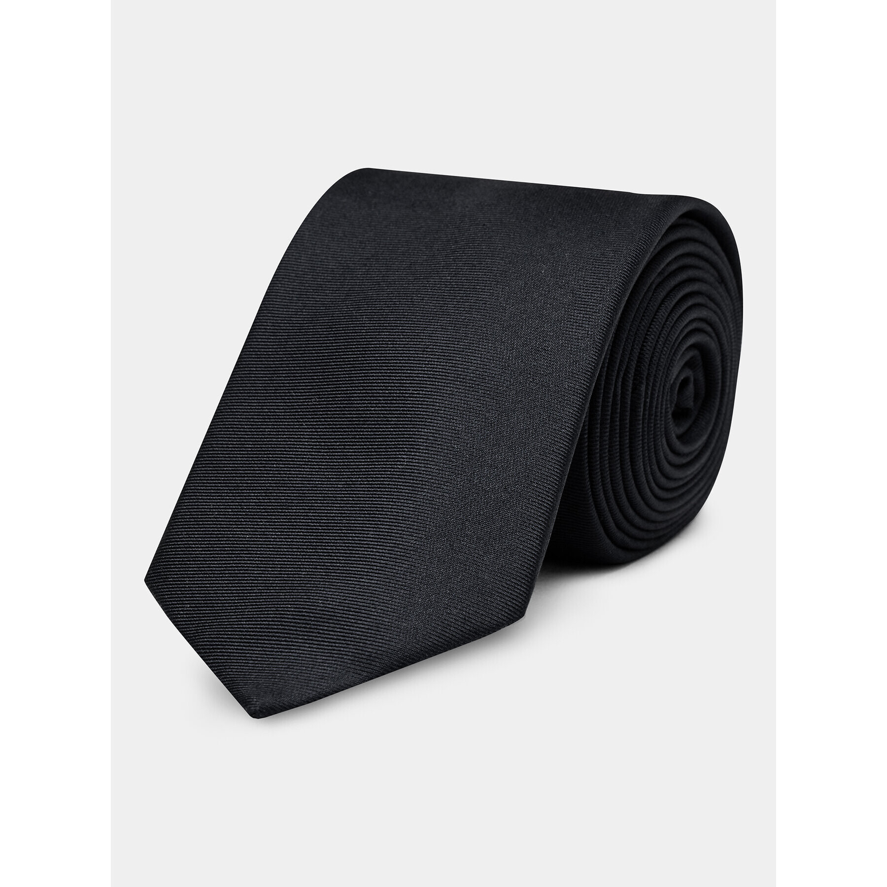 Calvin Klein Вратовръзка Twill Solid Silk Tie K10K112320 Черен - Pepit.bg